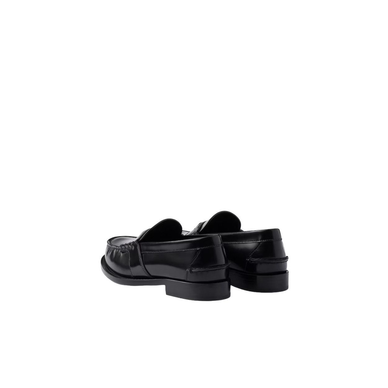 Prada PRADA $1250 Black Brushed Leather Loafers New And Authentic Size US 9 / IT 39 - 4 Thumbnail