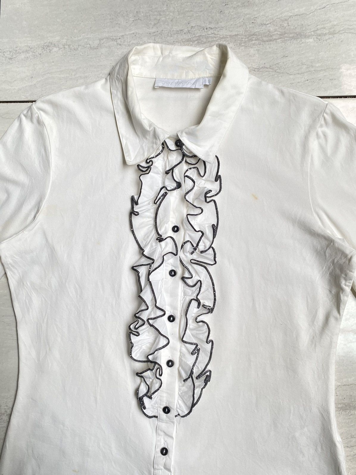 Other Anne Fontaine White Blouse Size US XS / EU 42 / 0 - 8 Thumbnail