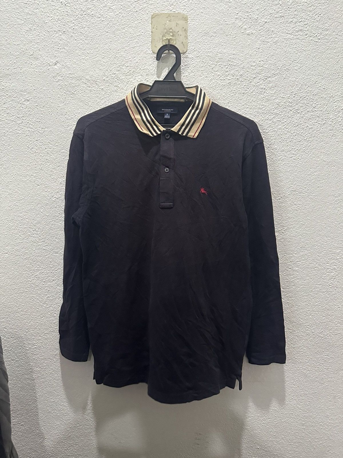 Burberry Vintage Burberry London Long Sleeve Polo Tee Size US S / EU 44-46 / 1 - 1 Thumbnail