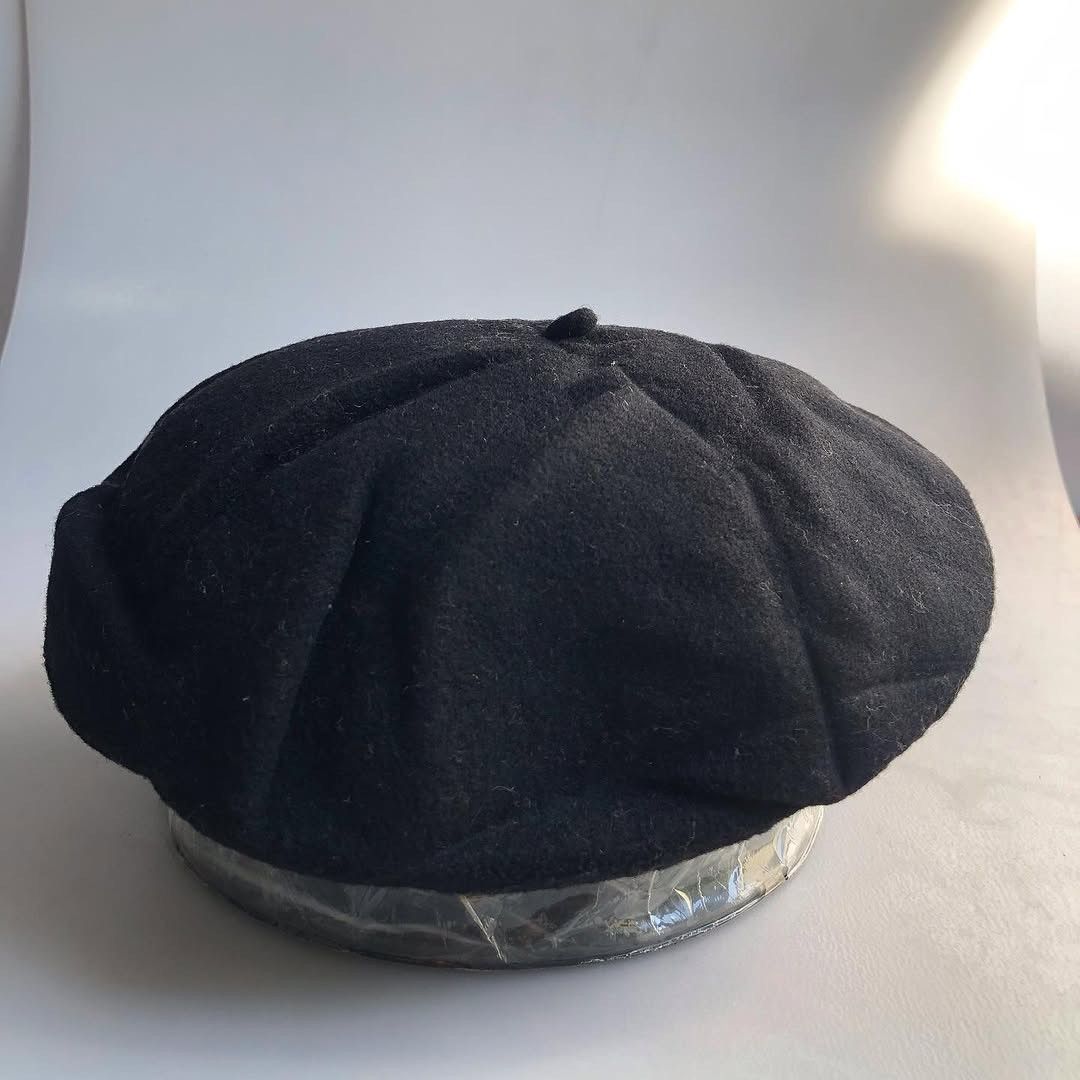 Designer × Vintage French beret hat Etcheq black stussy kangol like stussy Size ONE SIZE - 9 Thumbnail