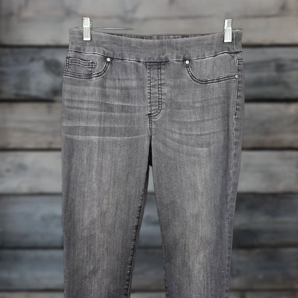 Vintage Chico's Womens Jeans Pull On Jegging Ankle Sz 6 Gray Mid Rise Size 28" / US 6 / IT 42 - 1 Thumbnail