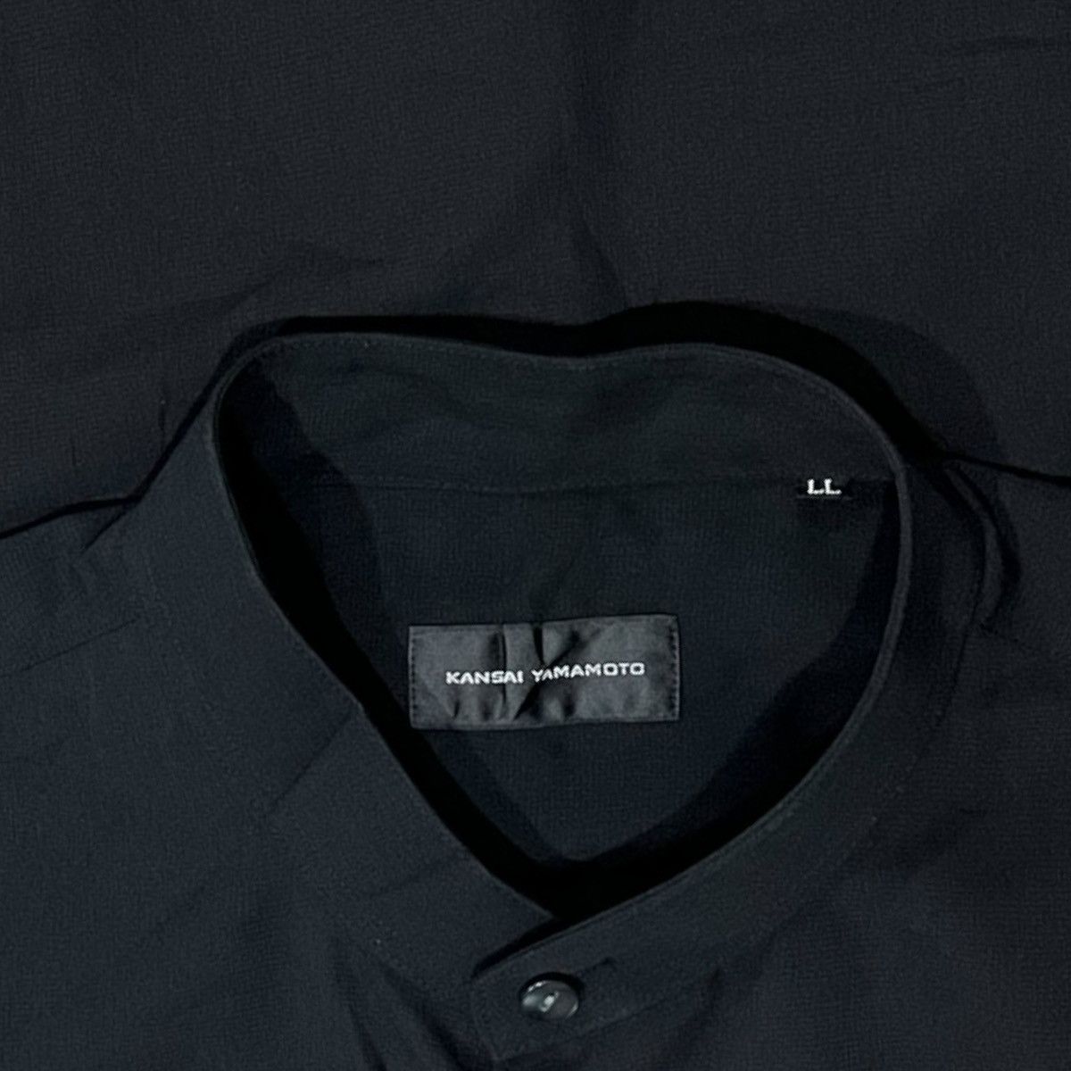 Designer × Japanese Brand × Kansai Yamamoto VINTAGE KANSAI YAMAMOTO STAND COLLAR BUTTON UP SHIRT Size US XL / EU 56 / 4 - 15 Thumbnail