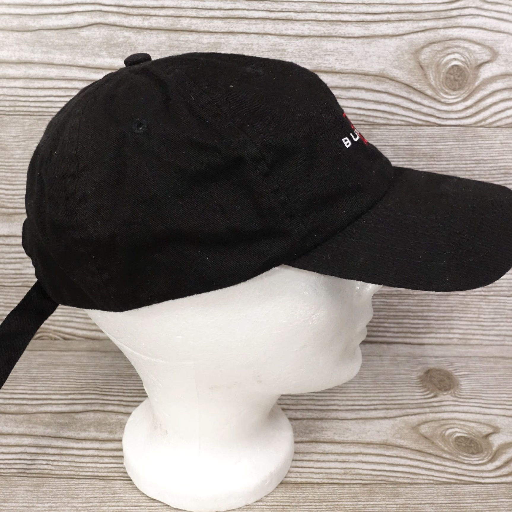 Budweiser VINTAGE BUDWEISER BASEBALL CAP - Black Strapback Hat - One Size - Casual - Mens Size ONE SIZE - 6 Thumbnail