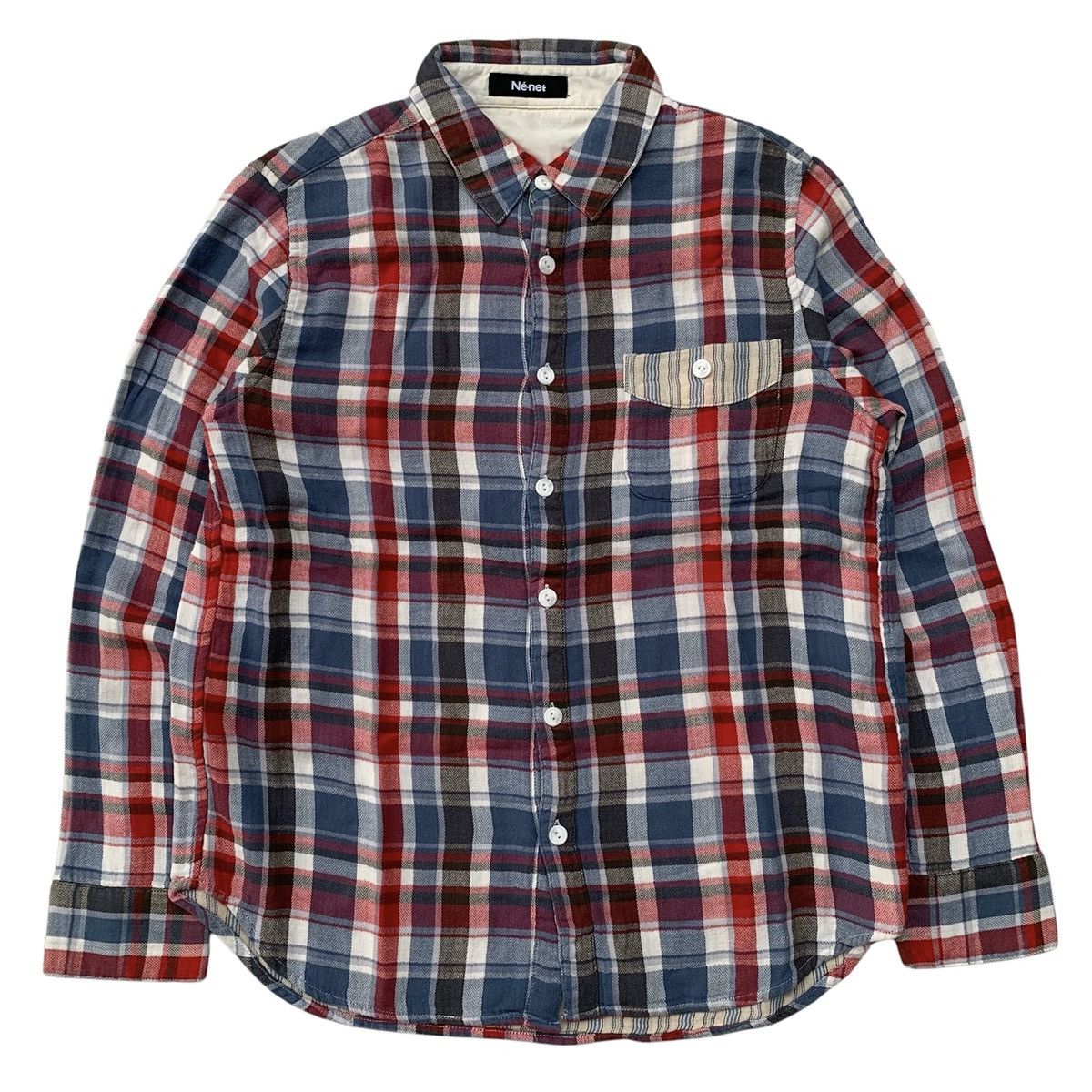 Issey Miyake × Japanese Brand × Ne-Net Ne-Net by Issey Miyake Flanel Shirt Size US M / EU 48-50 / 2 - 1 Thumbnail