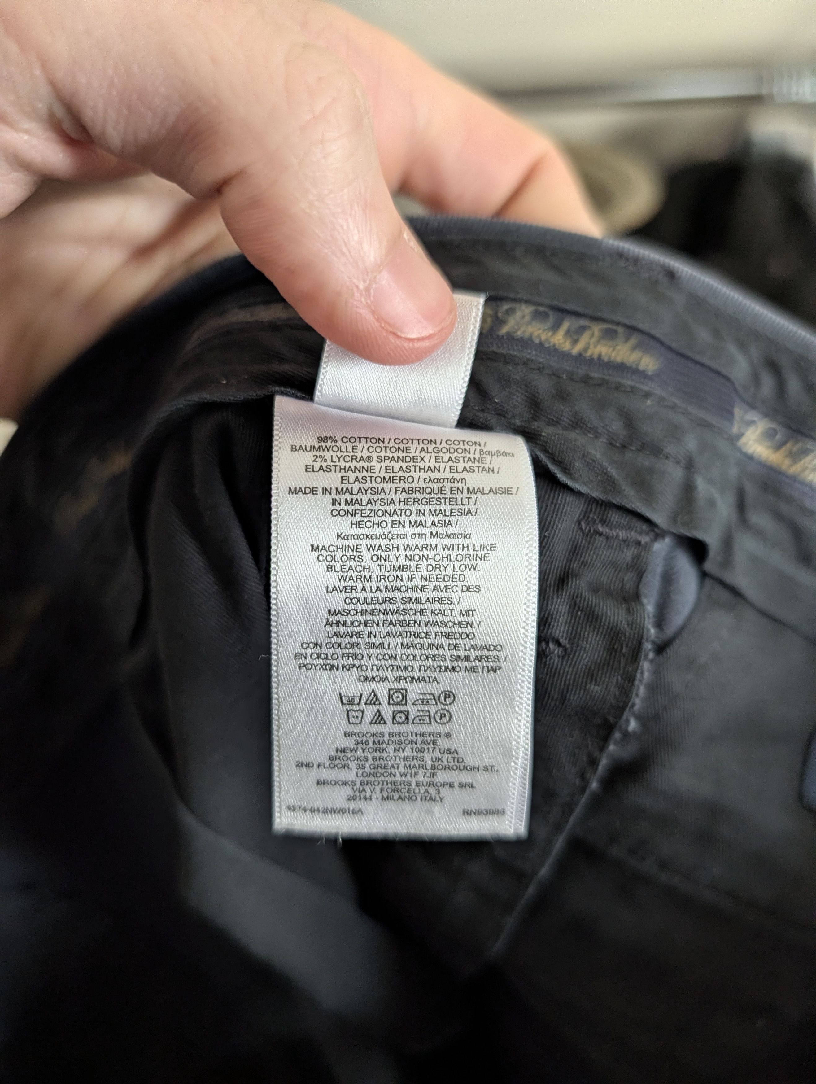 Brooks Brothers Vintage Hudson Advantage Chino Dark Blue/Gray 36x30 Size US 36 / EU 52 - 14 Thumbnail