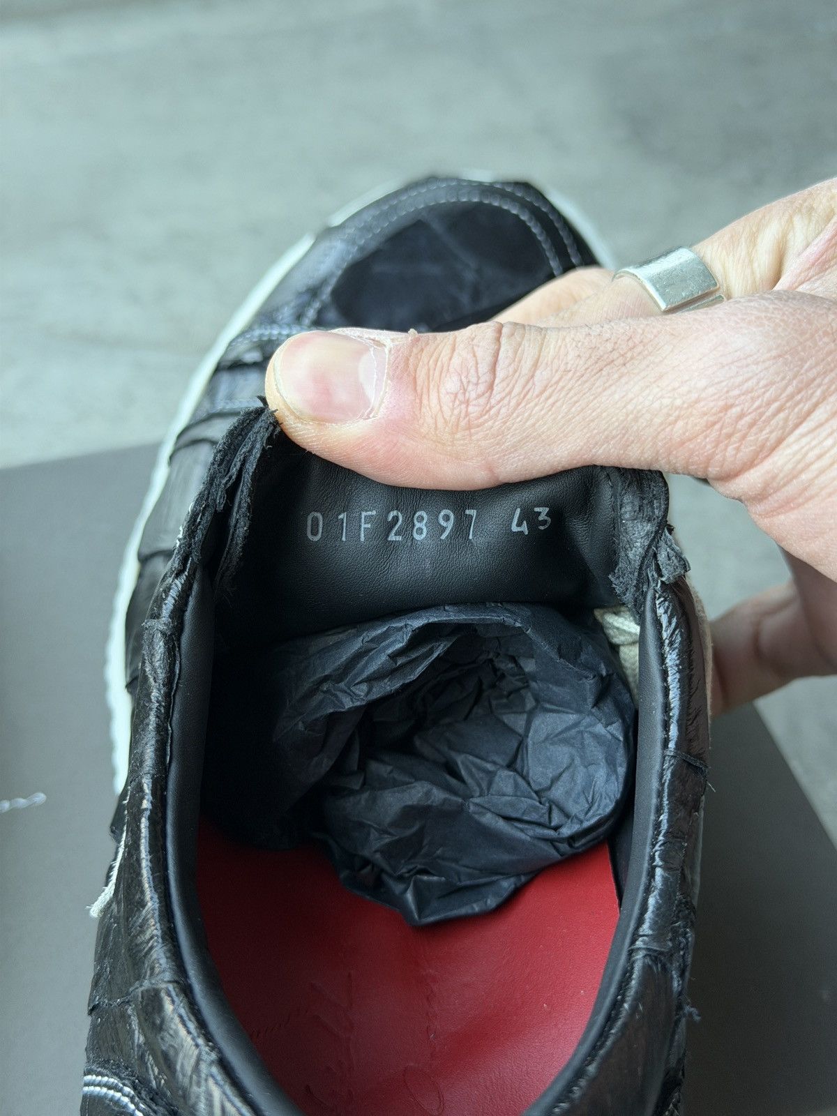 Rick Owens SOLD*Rick owens x Maxfield Exclusive pirarucu vintage sneaks Size US 10 / EU 43 - 8 Thumbnail