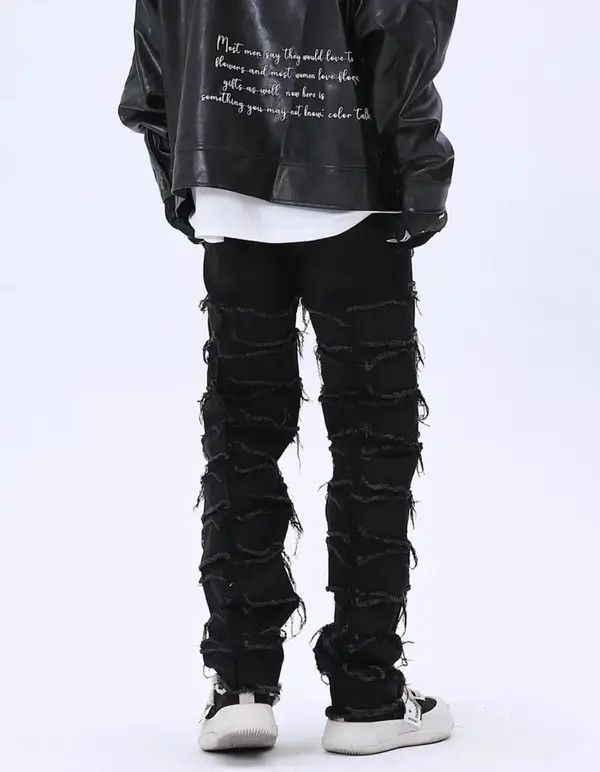 VIBE Retro high street ruined design niche jeans Size US 30 / EU 46 - 8 Thumbnail