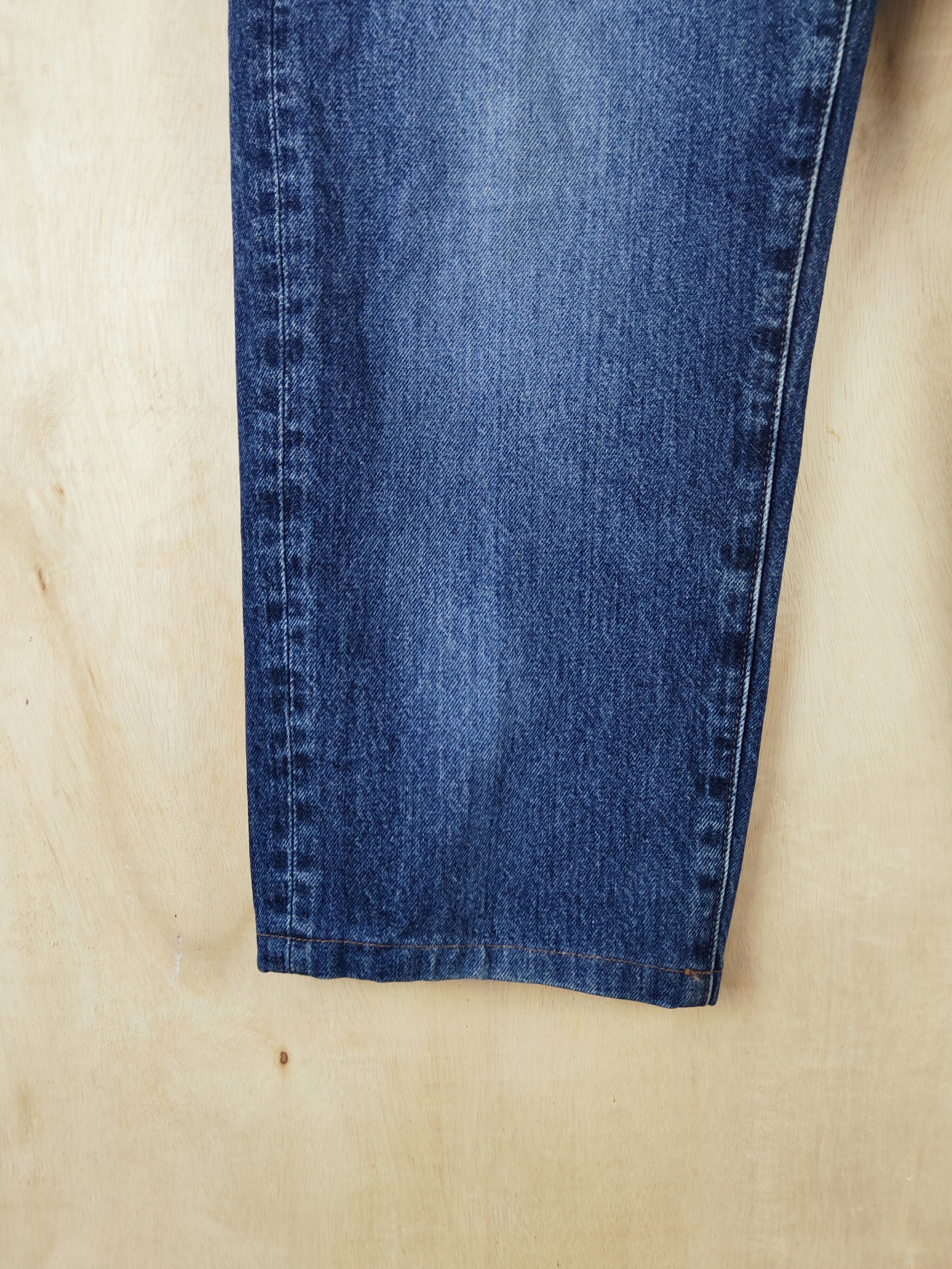 Japanese Brand Uniqlo Japanese Fabric by Kaihara Blue Ripped Jeans #S2655 Size US 31 - 4 Thumbnail