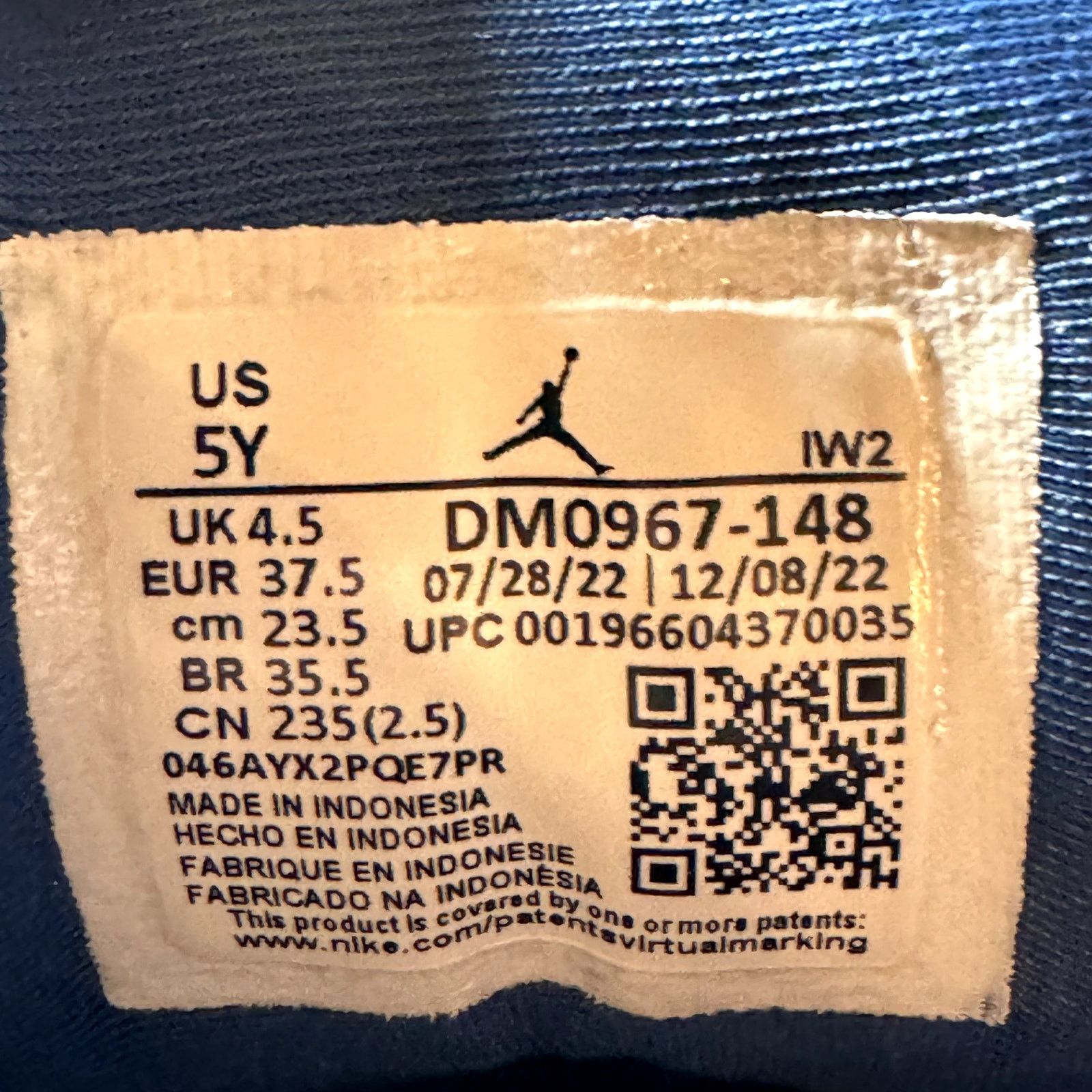 Jordan Brand × Nike Size 5 Air Jordan 3 Retro GS Washington Wizards Men's Shoes Size US 5 / EU 37 - 7 Thumbnail