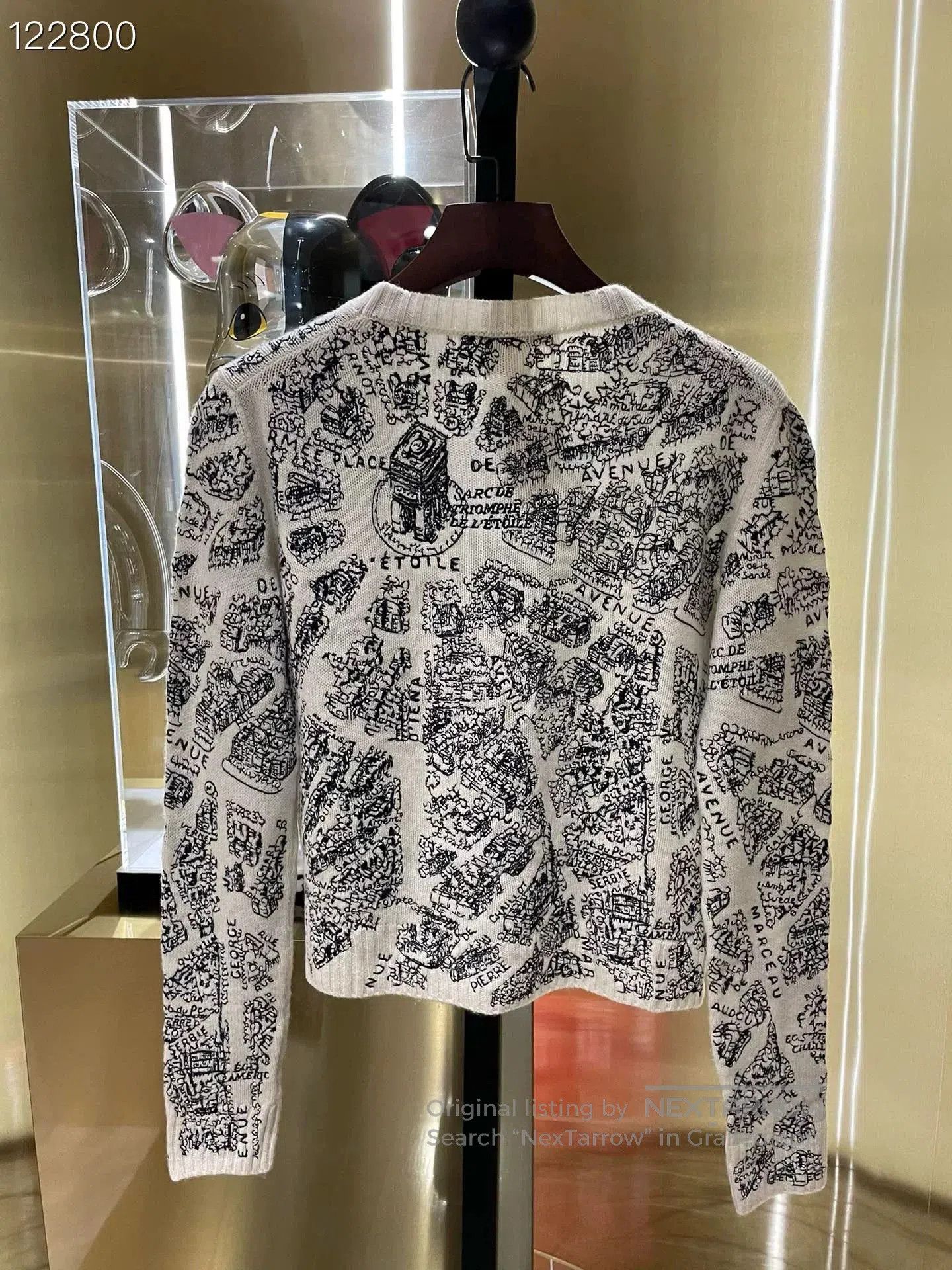 Dior Dior Paris Map Cashmere Knit Sweater. Size S / US 4 / IT 40 - 2 Thumbnail