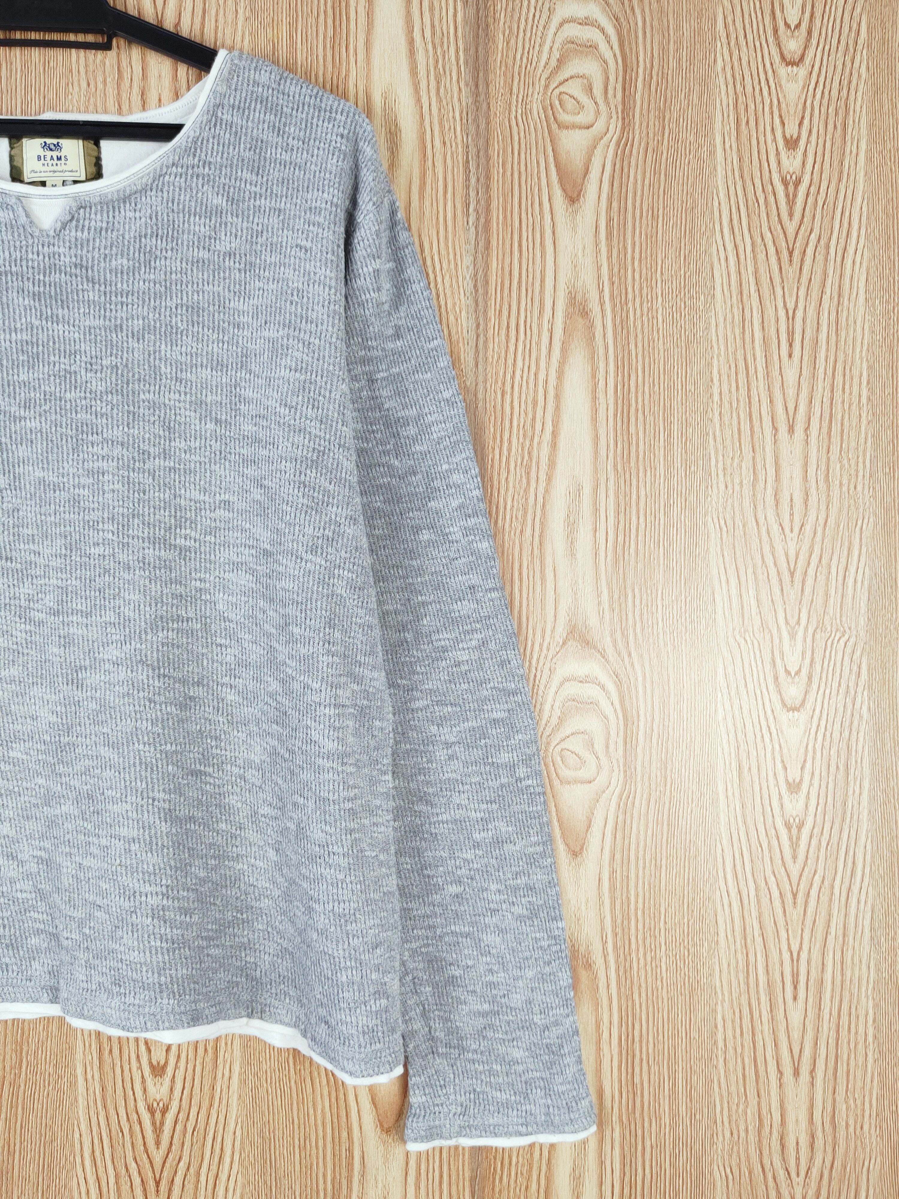 Beams Plus × Homespun Knitwear × Japanese Brand Beams Heart japan Gray knitwear #W874 Size US M / EU 48-50 / 2 - 5 Thumbnail