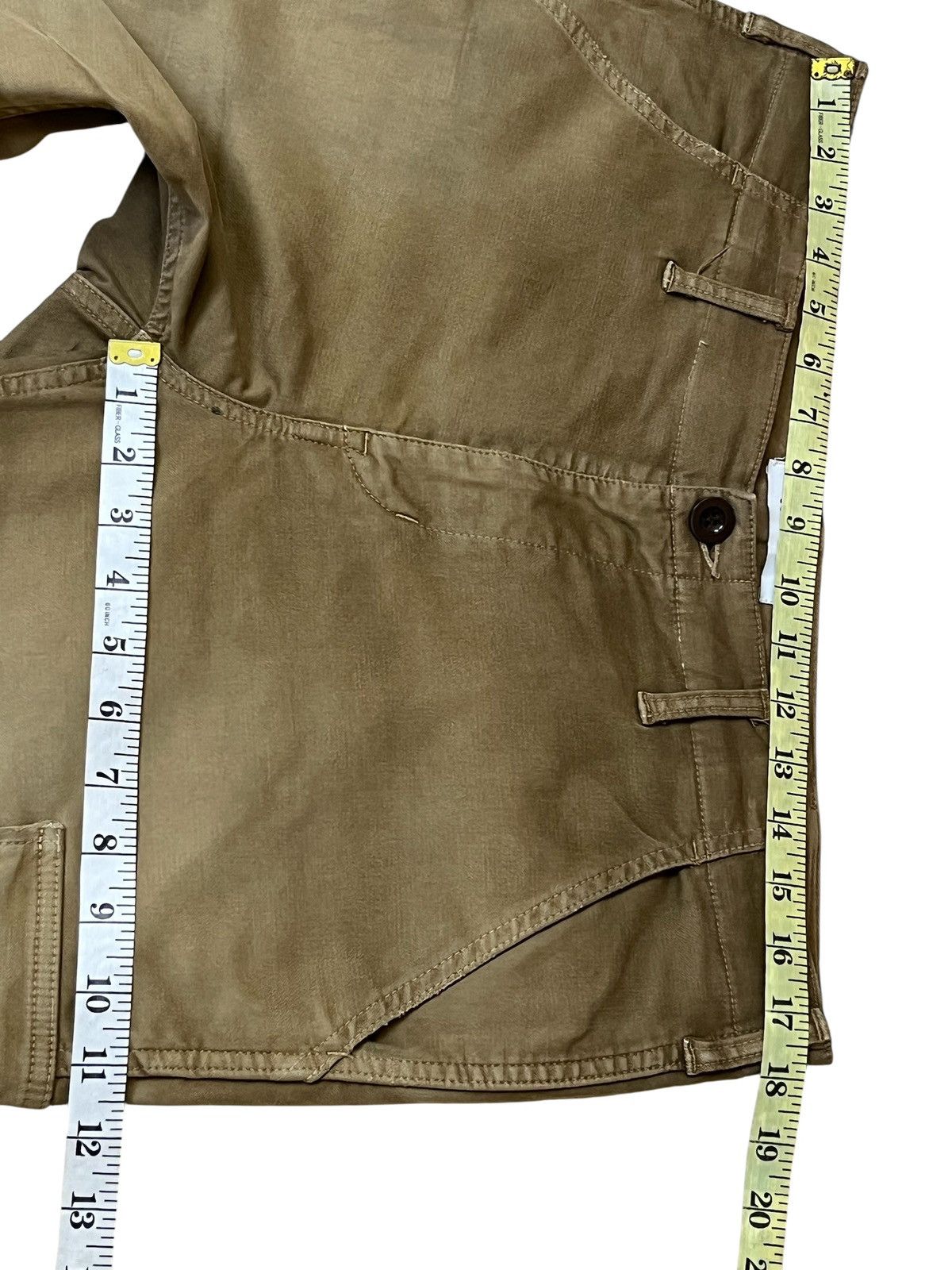 Johnbull Vintage JOHNBULL brown faded baker cargo pants Size US 35 - 16 Thumbnail