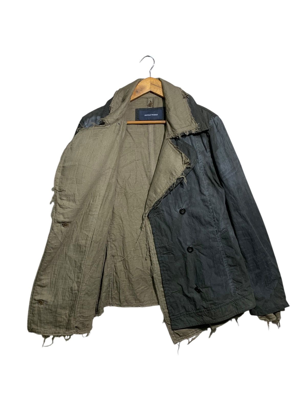 Le Grande Bleu (L.G.B.) 🔥MANIAC WORKS DOUBLE LAYER JACKETS WAXED Size US L / EU 52-54 / 3 - 4 Thumbnail