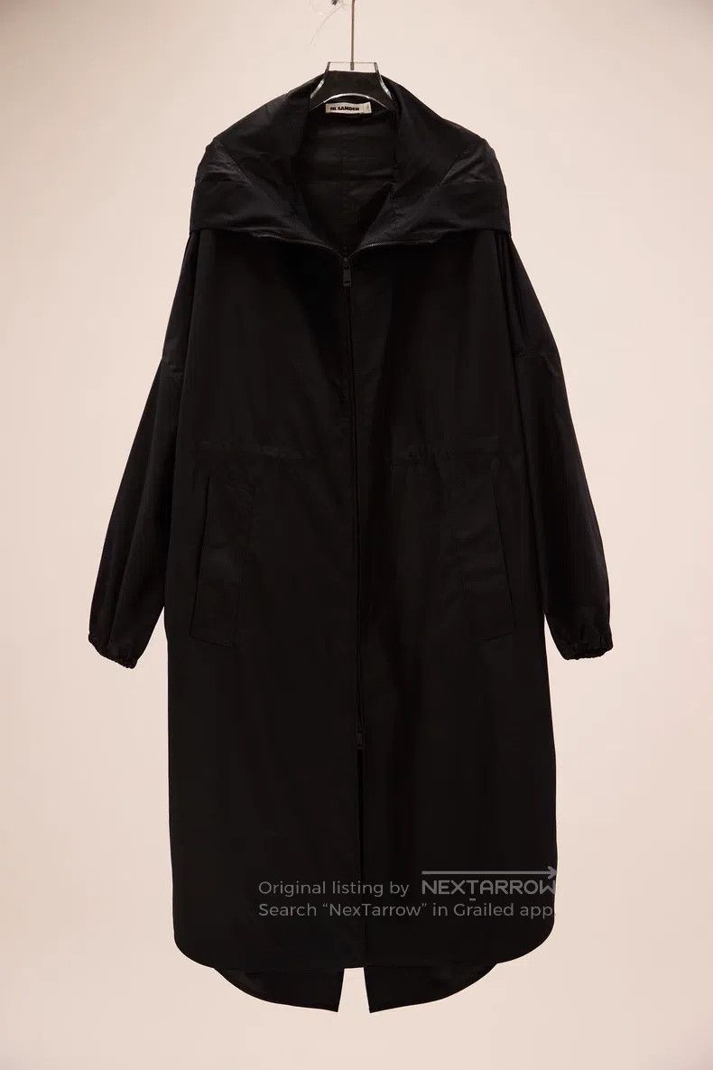 Jil Sander Jil Sander size 32 Long black trench coat Size M / US 6-8 / IT 42-44 - 1 Thumbnail
