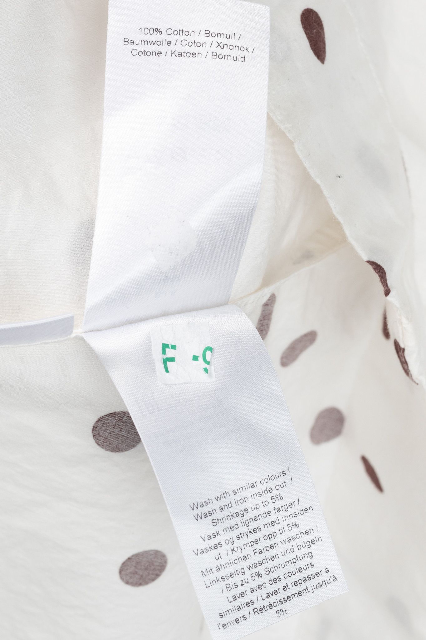 Ganni Ganni SS/20 White Polka-Dot Cotton-Poplin Midi Dress Size L / US 10 / IT 46 - 10 Thumbnail