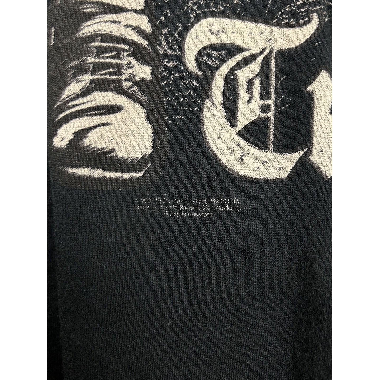 Band Tees 00s Vintage Iron Maiden The Trooper 2007 AOP Allover T-Shirt Size US XL / EU 56 / 4 - 4 Thumbnail