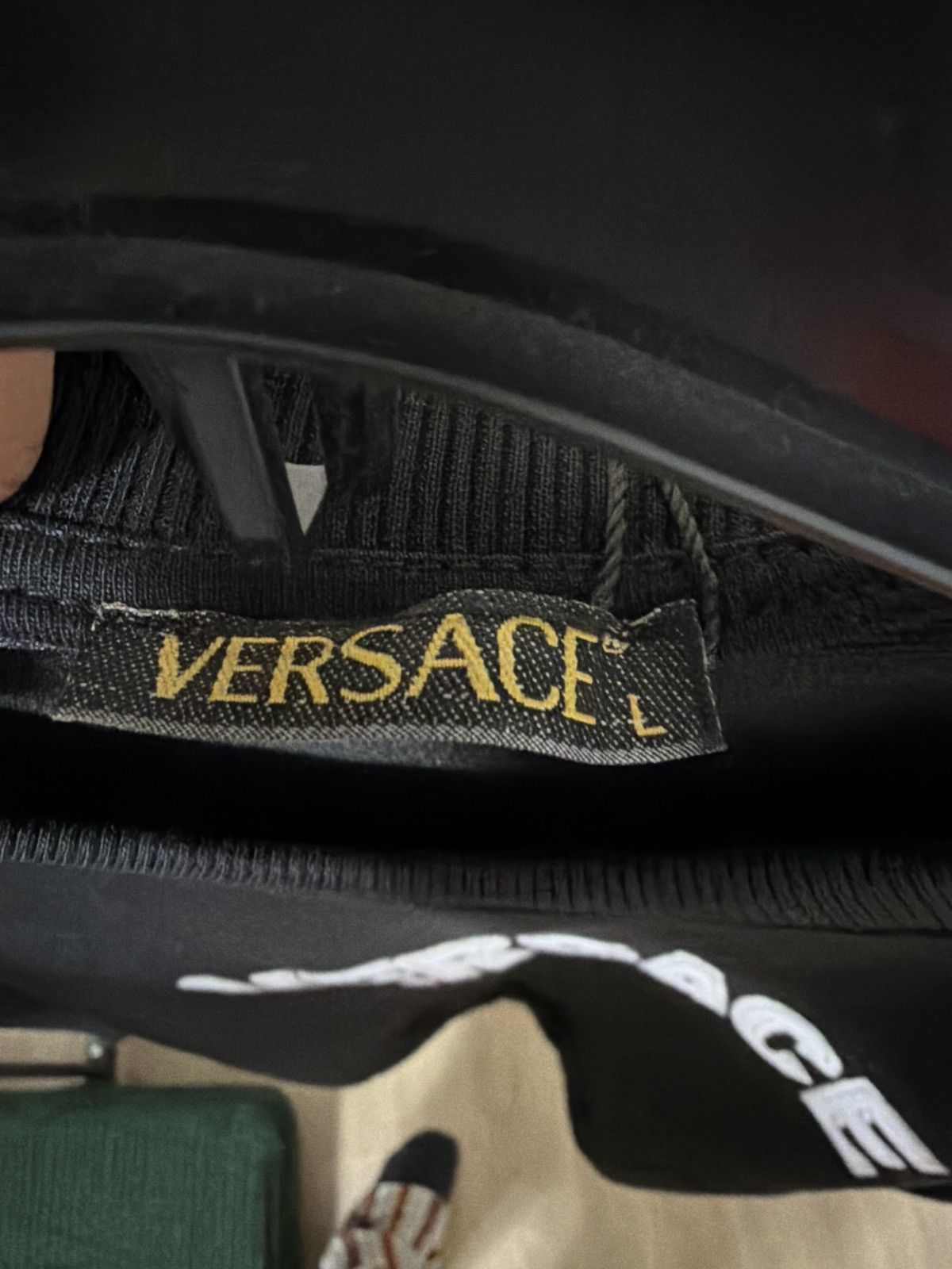 Versace Versace Embroidered Logo Crewneck Sweatshirt – Black – L Size US L / EU 52-54 / 3 - 6 Thumbnail
