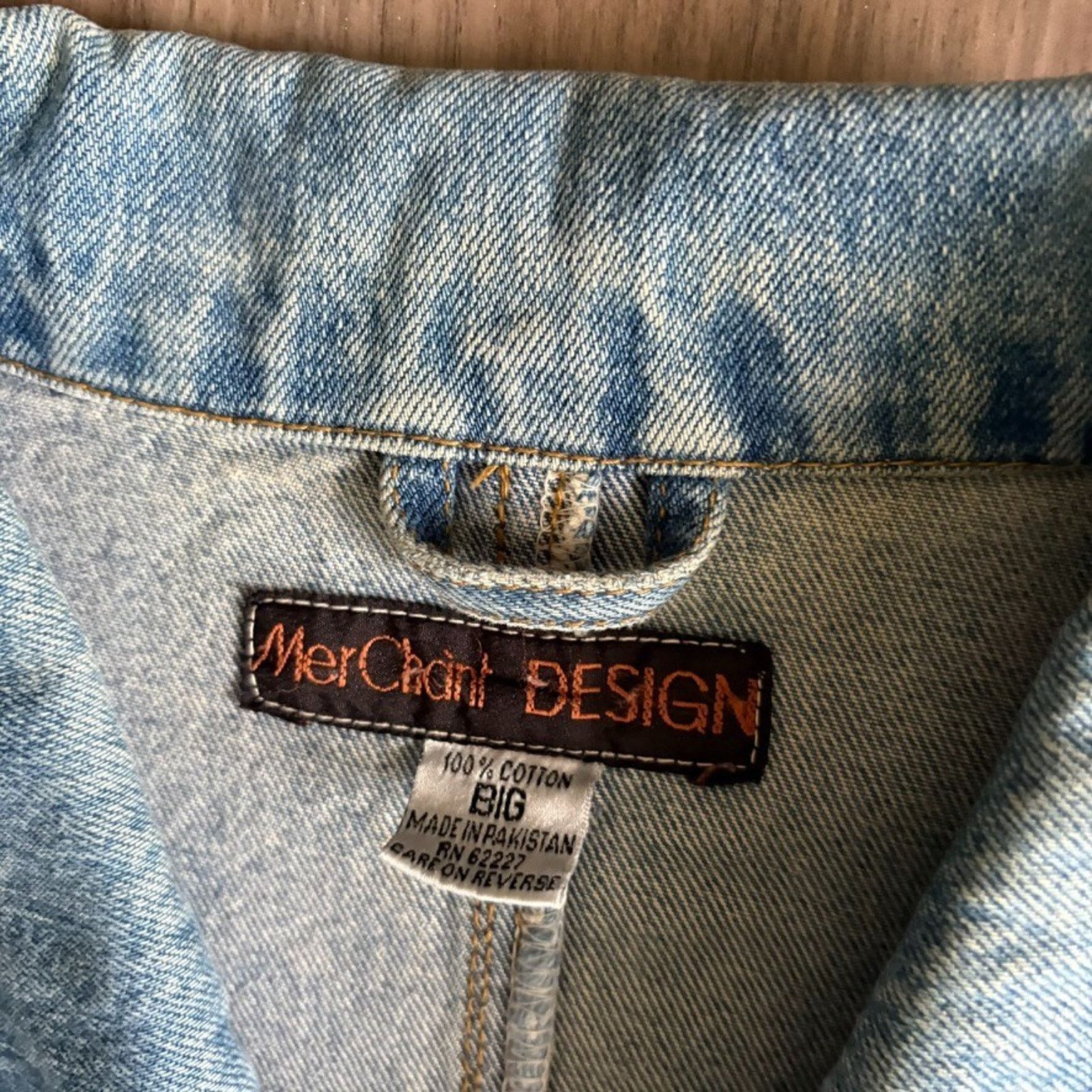 Vintage Vintage Denim Chore Jacket Men's Size XL Blue Cotton Size US XL / EU 56 / 4 - 4 Thumbnail