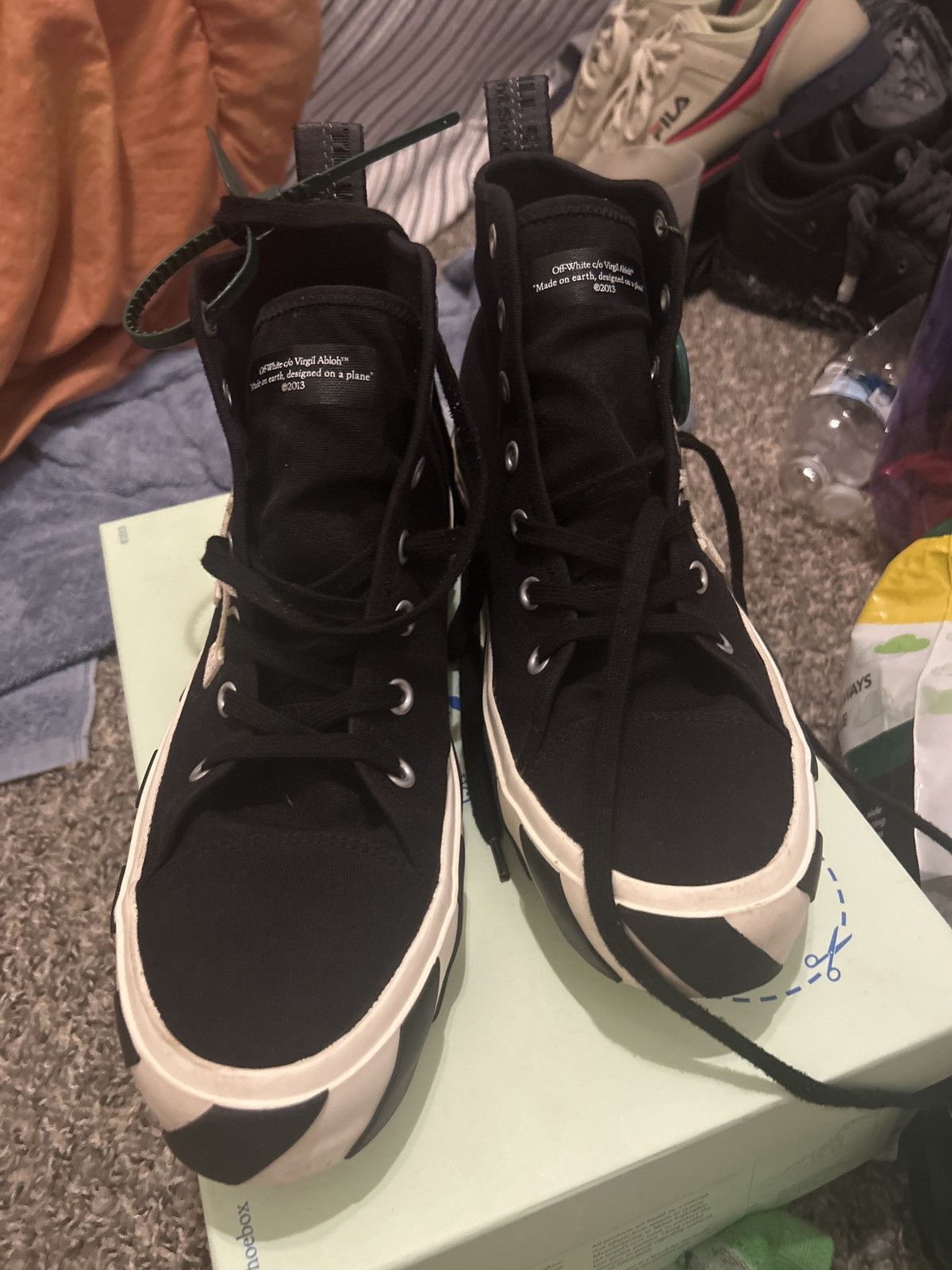 Off-White Off white vulc mid-top Size US 11.5 / EU 44-45 - 3 Thumbnail