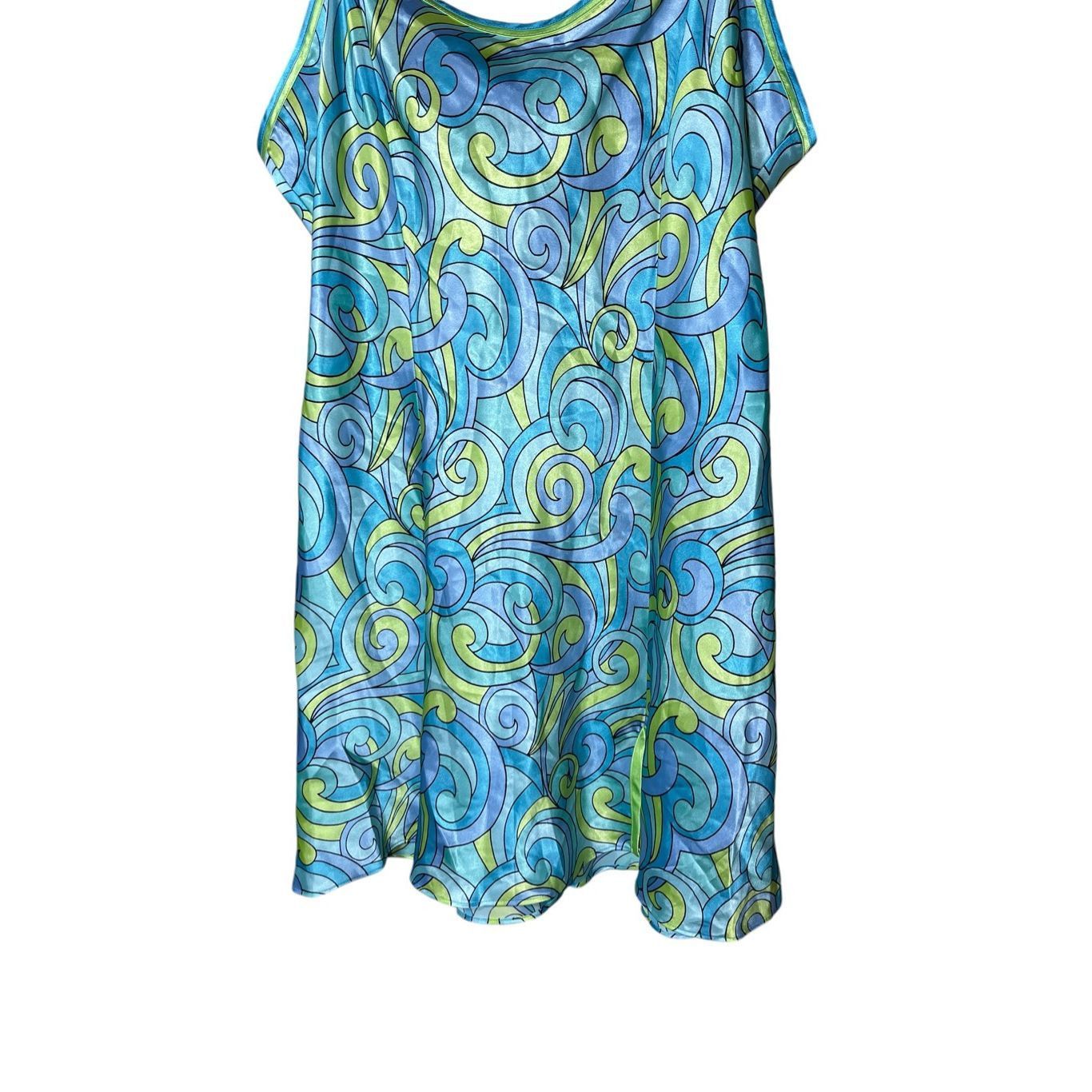 Other Vintage Delicates Groovy Retro Print Slip Dress Size M Size M / US 6-8 / IT 42-44 - 3 Thumbnail
