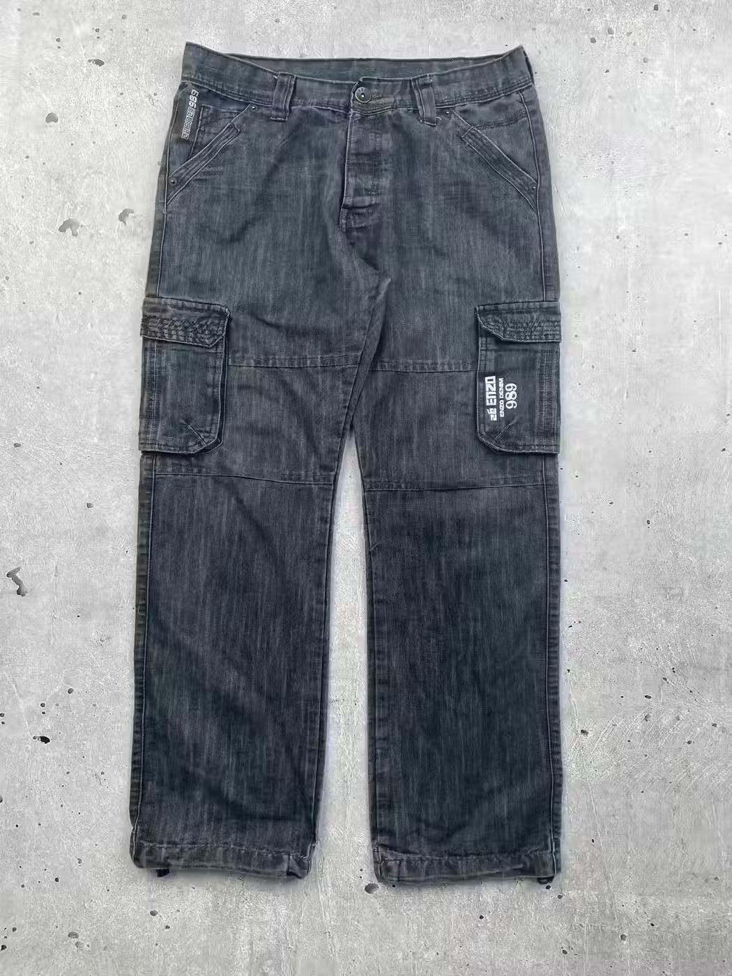Vintage Cargo Denim Pants