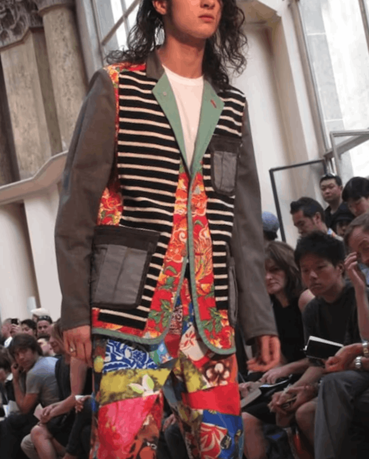 Comme des Garcons Homme Plus SS10 Comme Des Garcons Homme Plus Patchwork Jacket Size US S / EU 44-46 / 1 - 1 Thumbnail