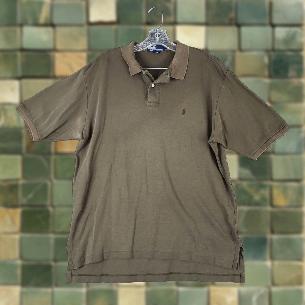 Polo Ralph Lauren Polo Ralph Lauren Polo Mens Green Short Sleeve 100% Cotton Size Large Size US L / EU 52-54 / 3 - 1 Thumbnail