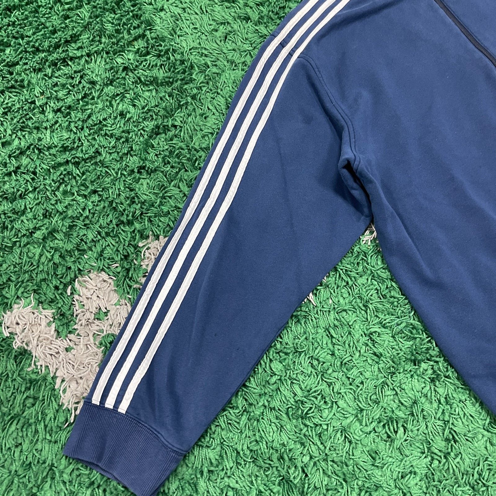 Adidas Adidas 1/4 Zip Pullover Sweater Navy Blue Size XL B12 Size US XL / EU 56 / 4 - 4 Thumbnail