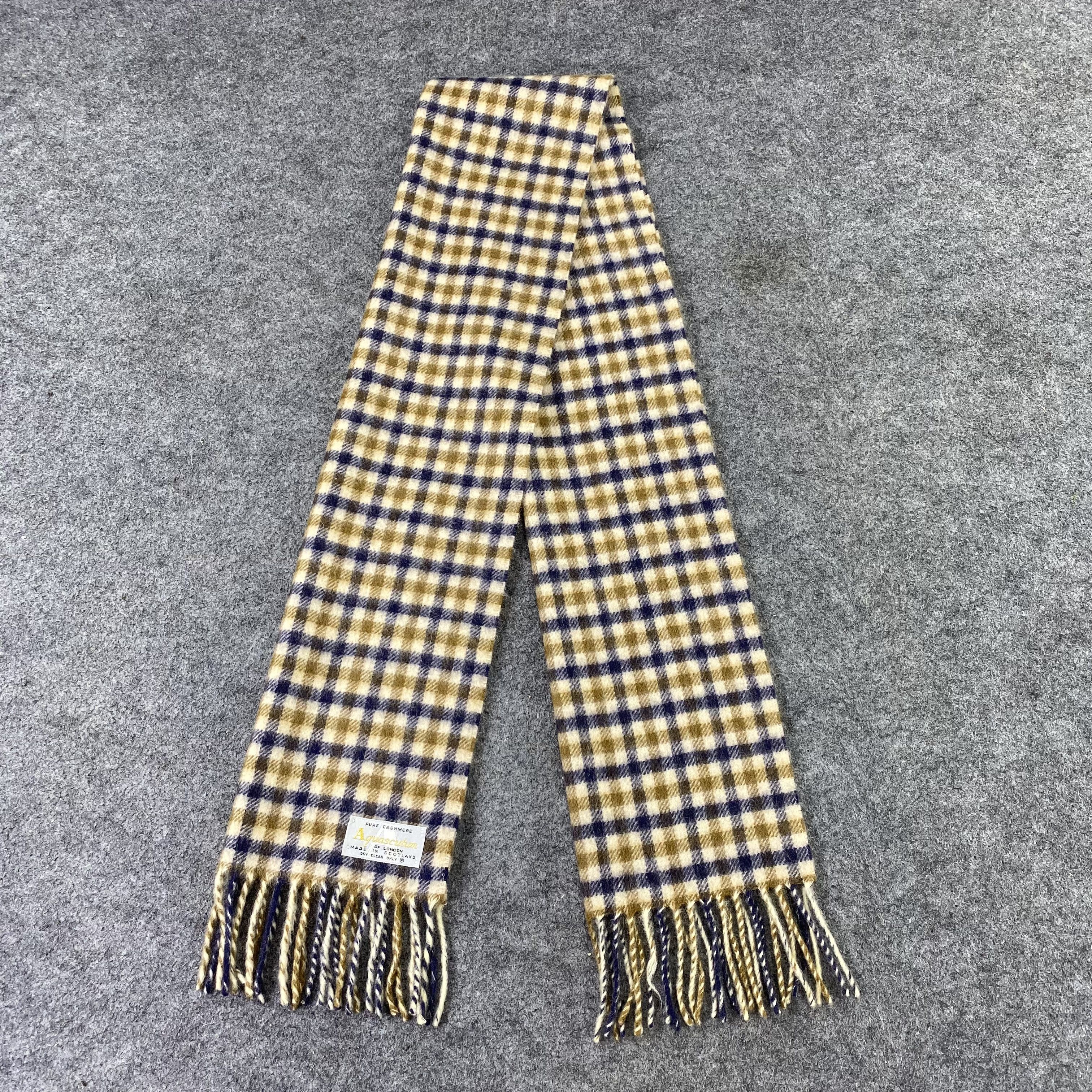 Aquascutum Aquasqutum Cashmere Muffler/Scarf/Neckwear-T1427 Size ONE SIZE - 4 Thumbnail