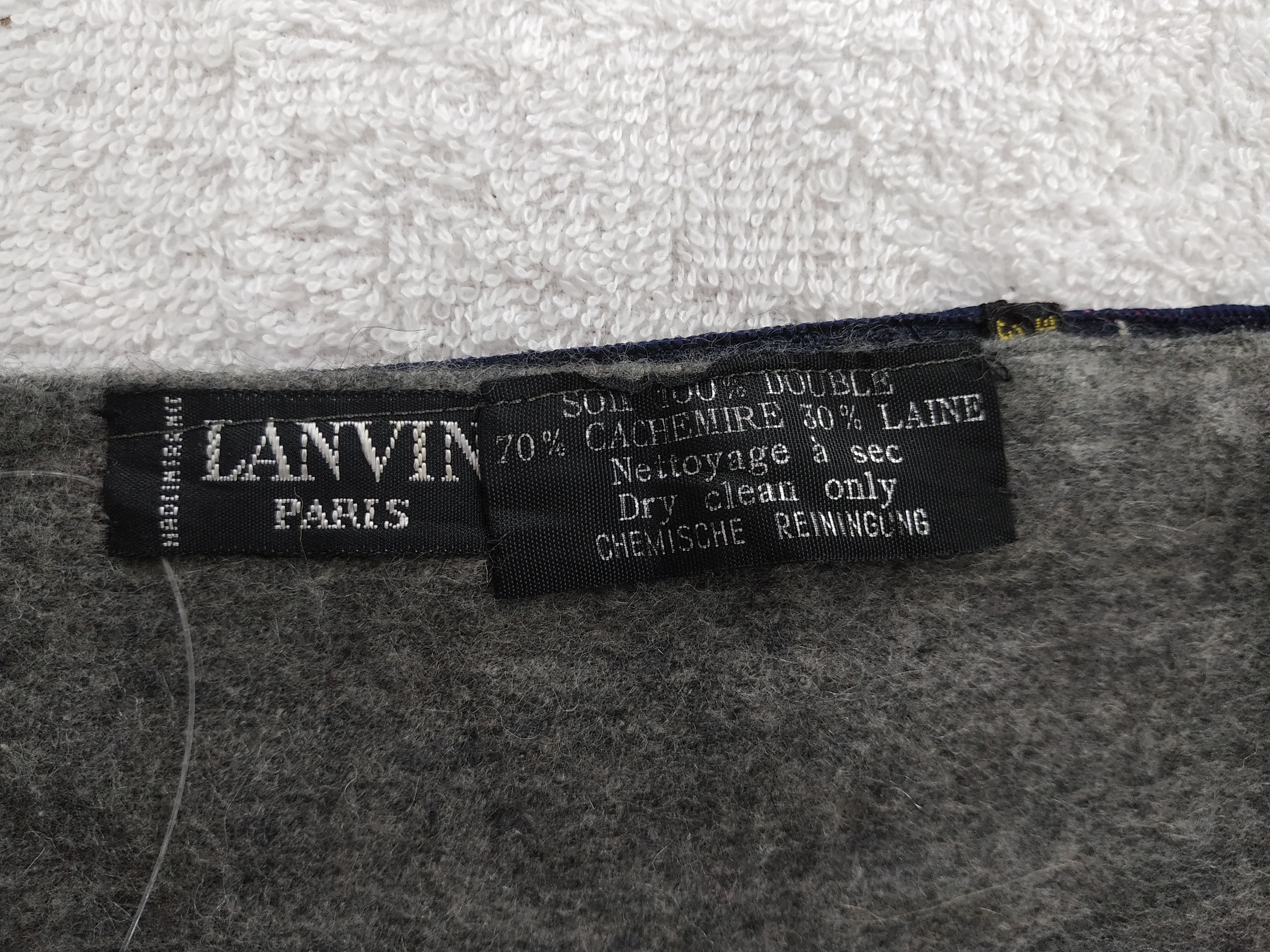 Lanvin Vintage Lanvin Scarf/Muffler/Neckwear MF478 Size ONE SIZE - 5 Thumbnail