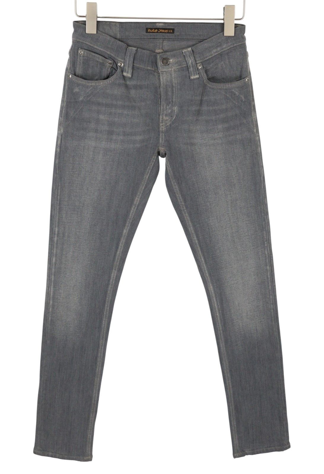Nudie Jeans W28/L32 Grey Faded Organic Skinny Denim Jeans 87256 Size US 28 / EU 44 - 1 Thumbnail