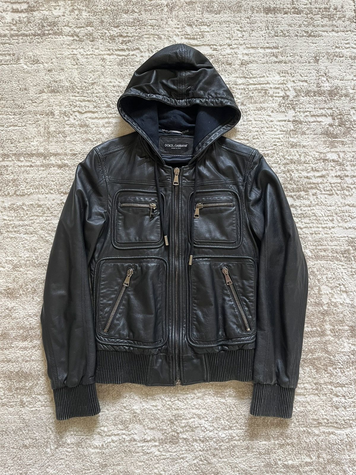 Dolce & Gabbana Dolce & Gabbana Leather Jacket Size US S / EU 44-46 / 1 - 1 Thumbnail