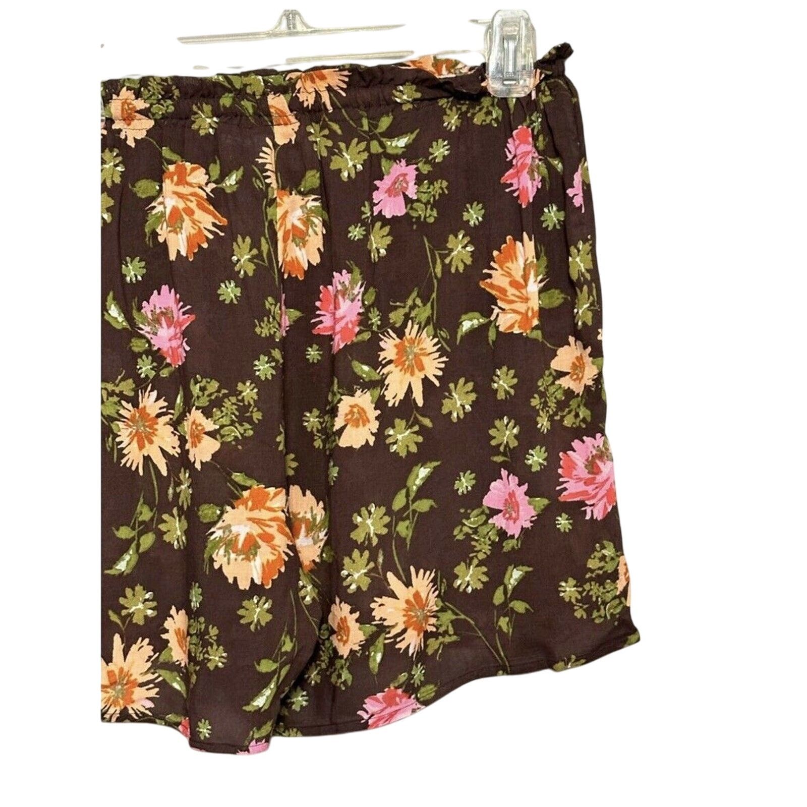 Other DR2 By Daniel Rainn Culottes Shorts Drawstring Floral L NWT Size 30" / US 8 / IT 44 - 7 Thumbnail