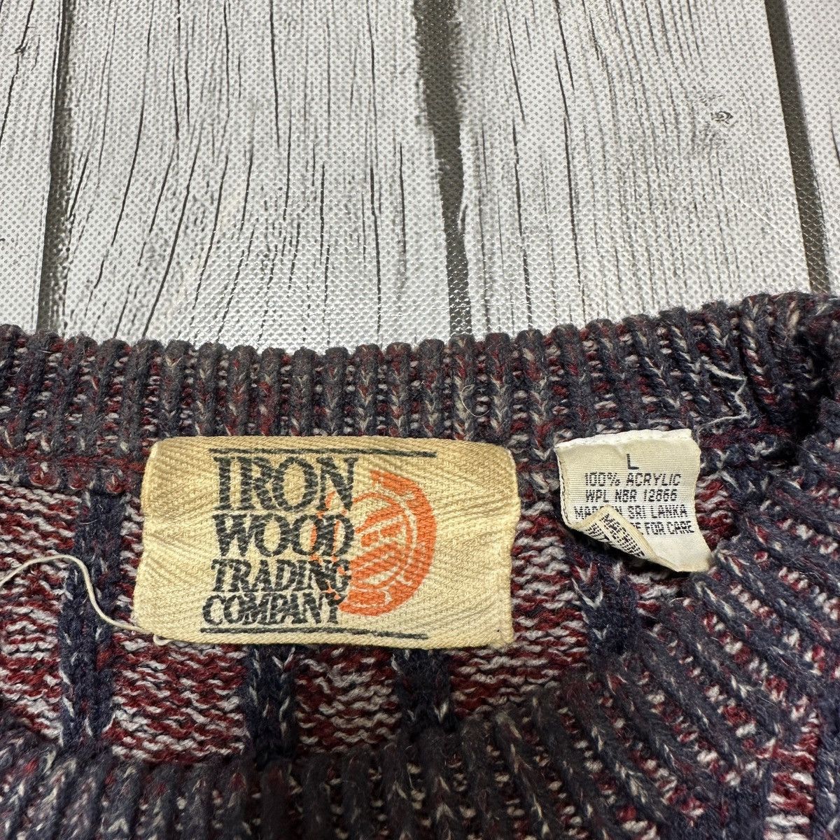 Vintage Vintage Iron Wood sweater Size US L / EU 52-54 / 3 - 4 Thumbnail