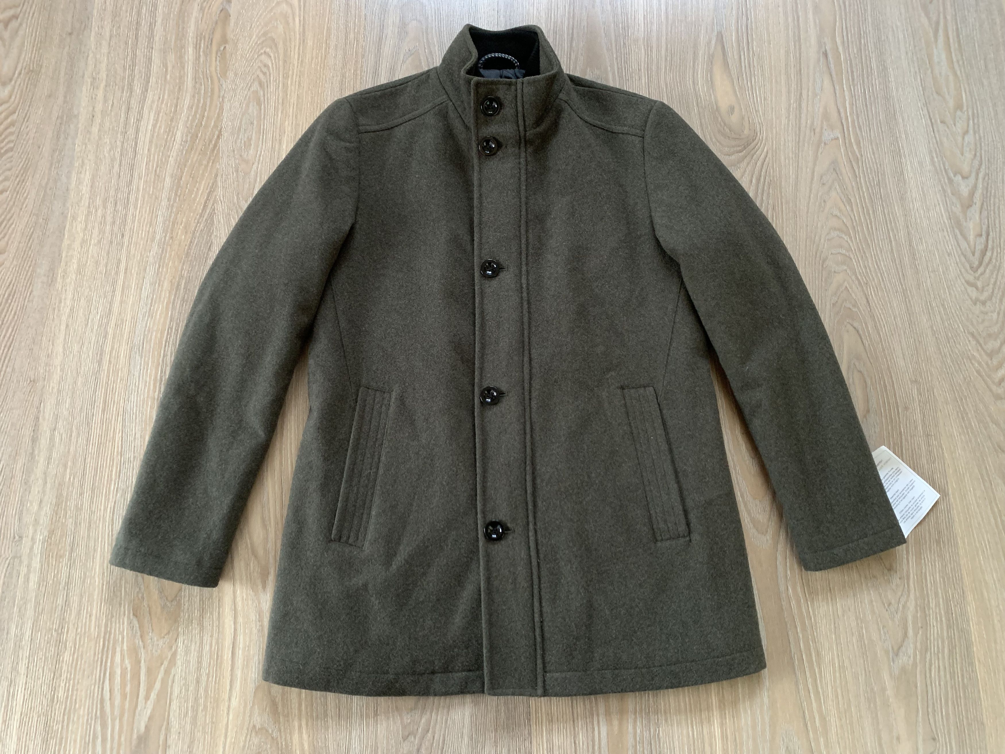 Other New Khaki Wool Double Collar Jacket Coat Size US L / EU 52-54 / 3 - 2 Thumbnail