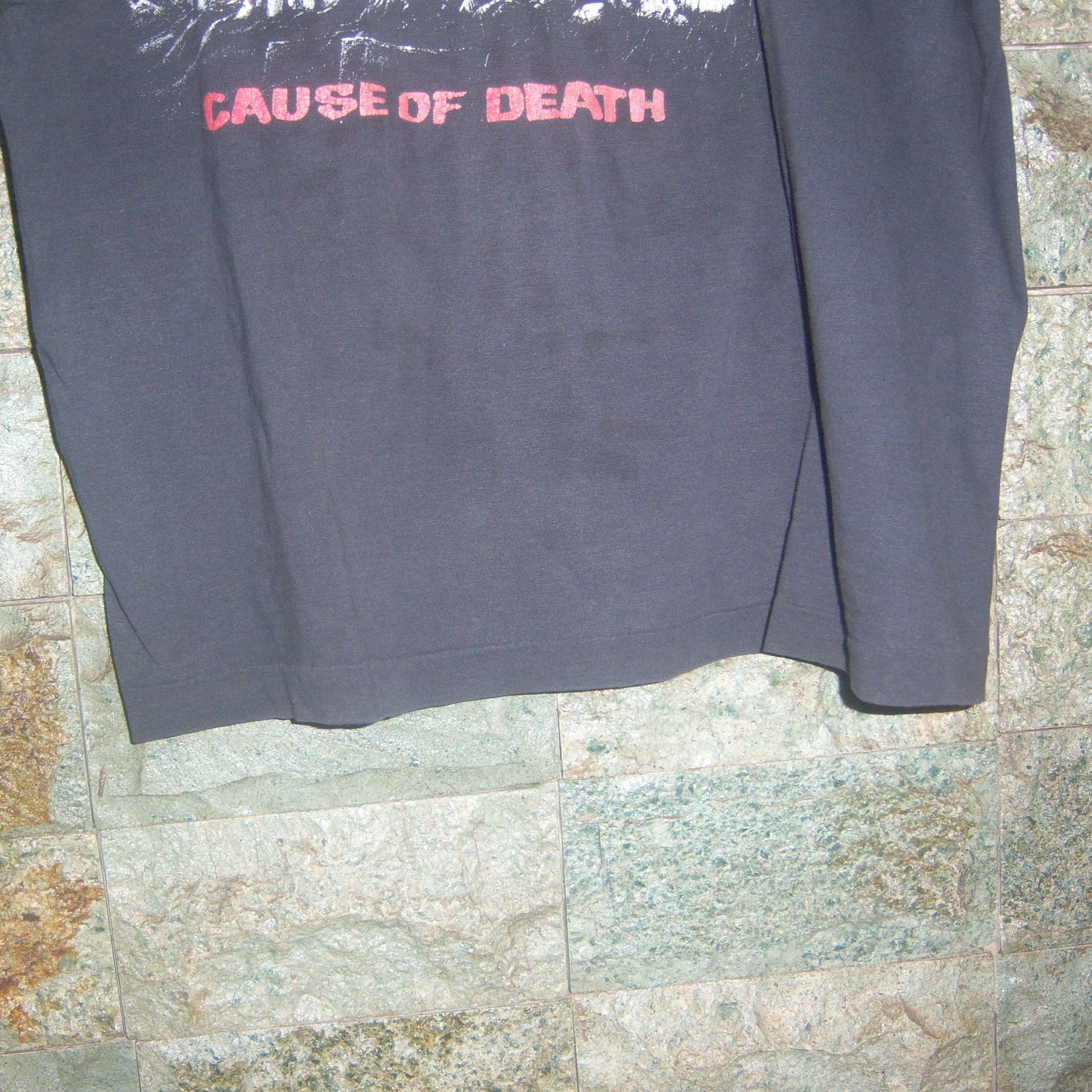 Band Tees × Vintage 90s Obituary Cause Of Death Europe Size US L / EU 52-54 / 3 - 9 Thumbnail
