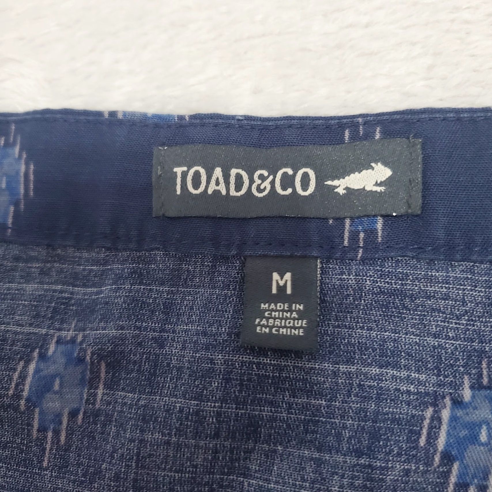Toad&Co Toad&Co Skirt Women M Blue Print Hillrose True Wrap Tencel Mini Outdoor Beach Size 32" / US 10 / IT 46 - 3 Thumbnail