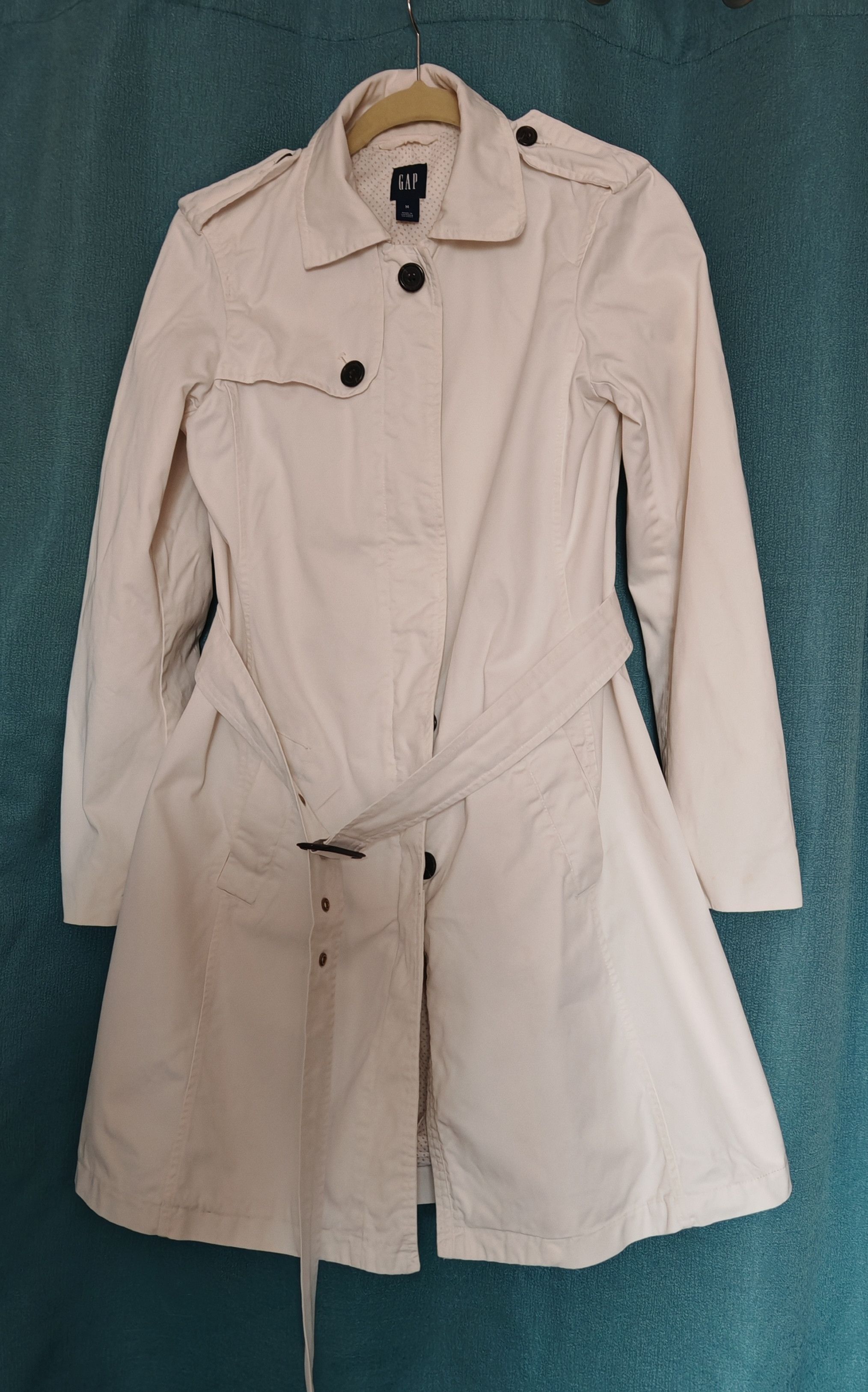 Gap × Vintage Vintage Gap Cotton Trench Coat size M Rare Y2K 2000s Size M / US 6-8 / IT 42-44 - 1 Thumbnail