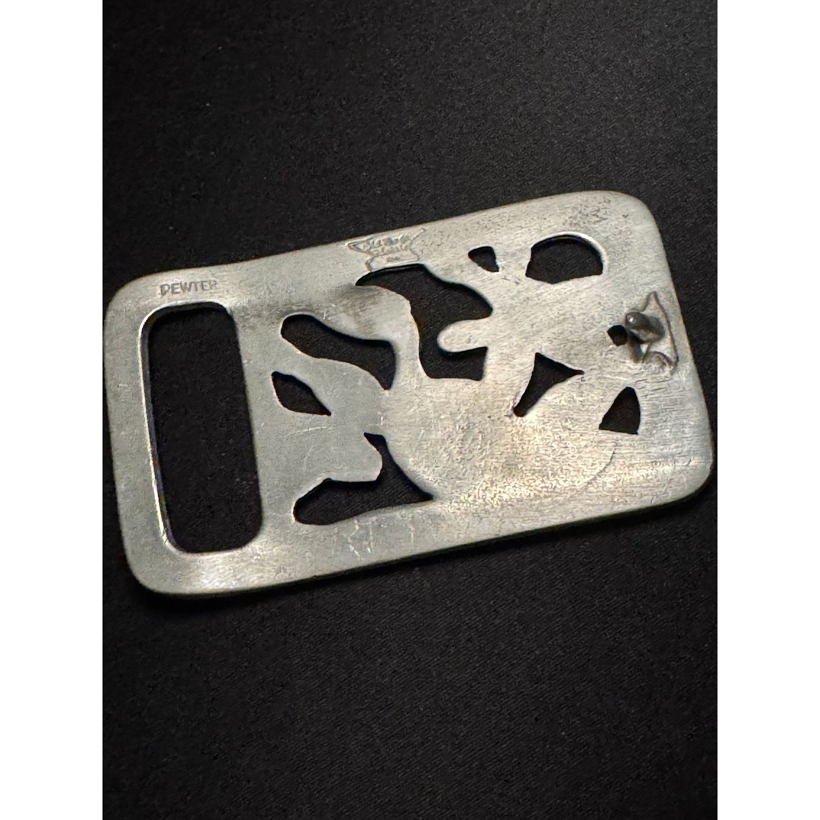 Vintage Vintage Pewter Bowling Belt Buckle Size ONE SIZE - 5 Thumbnail