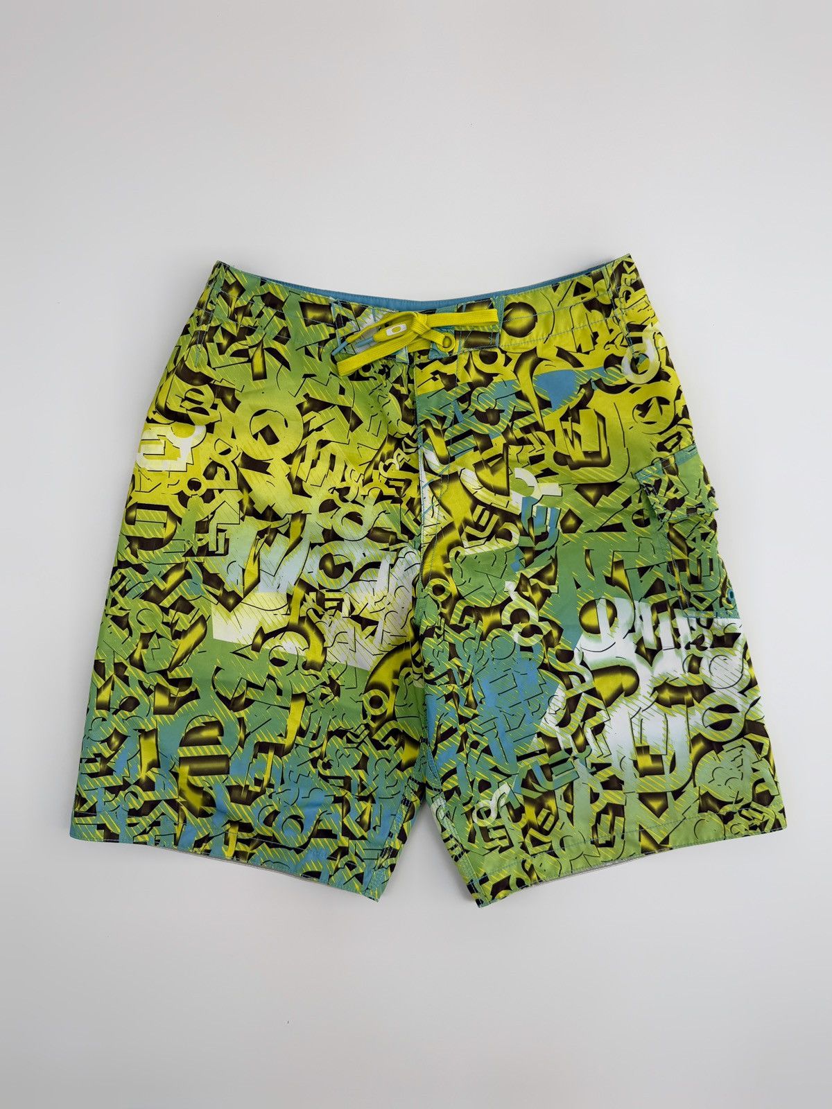 Oakley Y2K Oakley Chatter Green All Over Print Board Shorts 34 Size US 34 / EU 50 - 1 Thumbnail