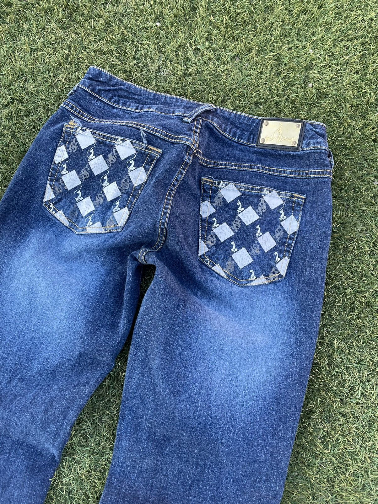 Other Vintage Y2K Baby Phat Women's Blue Jeans Size 9 Boot Cut Size 32" / US 10 / IT 46 - 9 Thumbnail