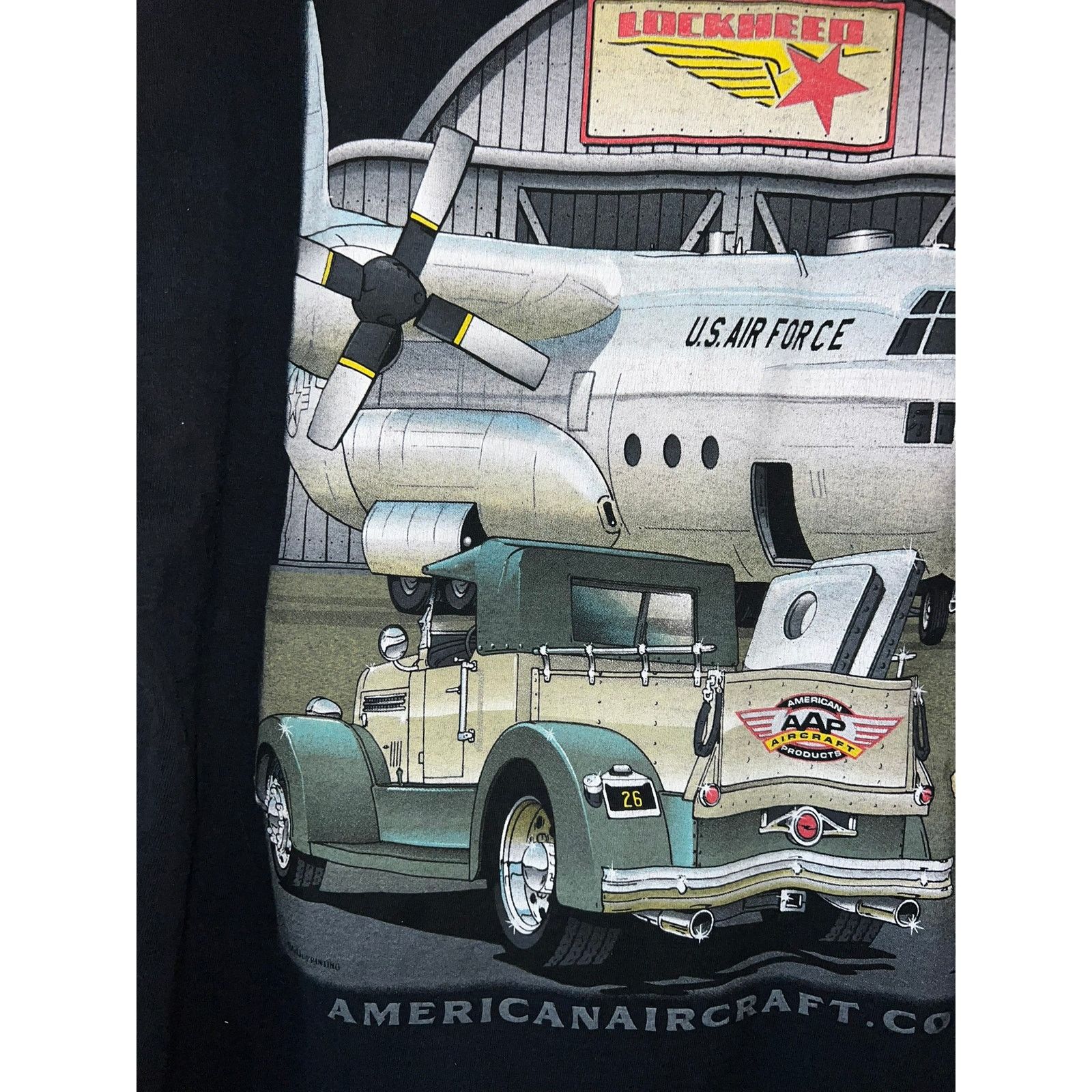 Vintage Vintage Airplane Shirt American Aircraft Lockheed Truck XL Size US XL / EU 56 / 4 - 7 Thumbnail