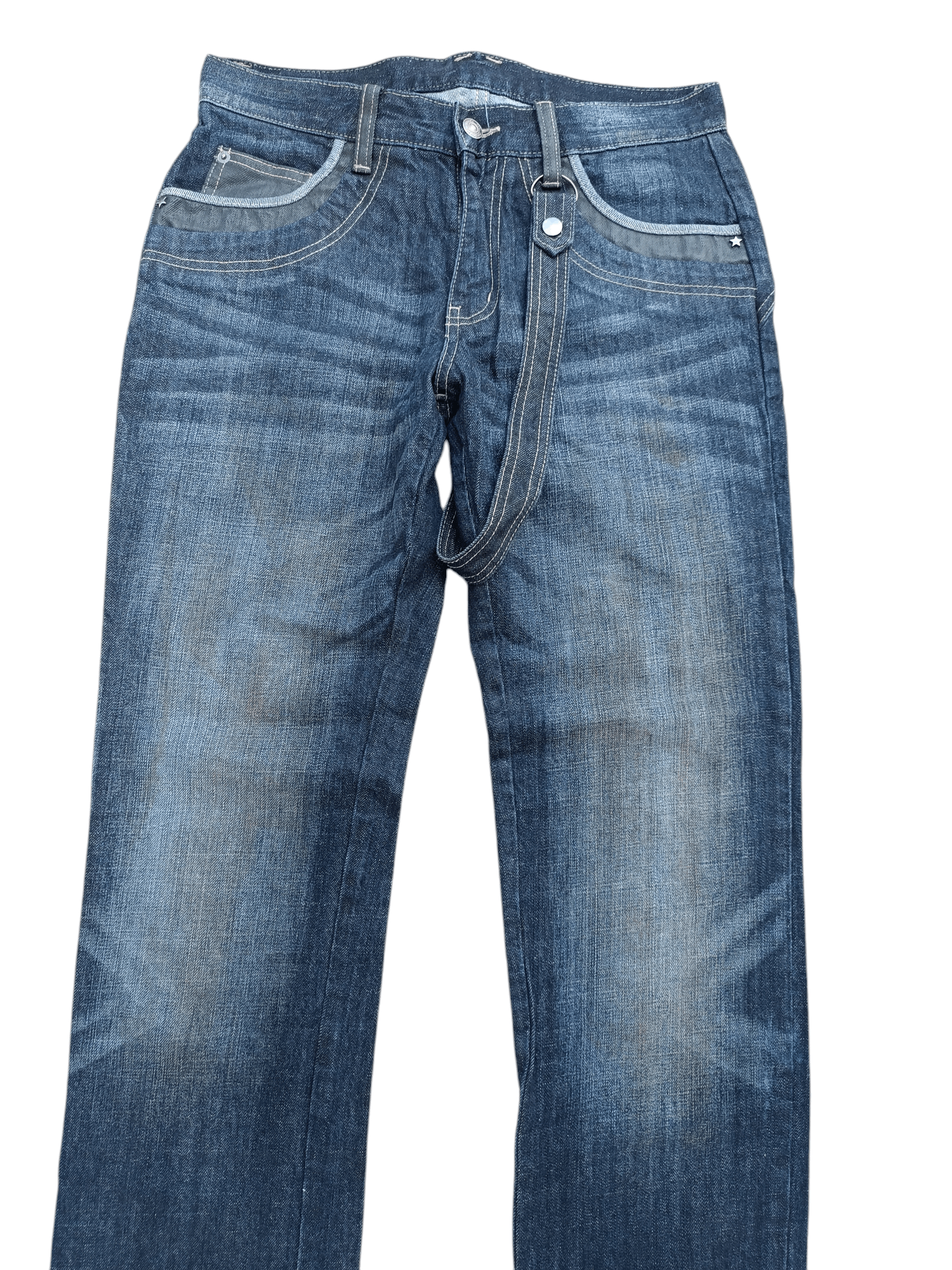 14th Addiction SICK RARE 🔥 PPFM WITH STRAP WHISKERS FADED DENIM Size US 30 / EU 46 - 2 Thumbnail