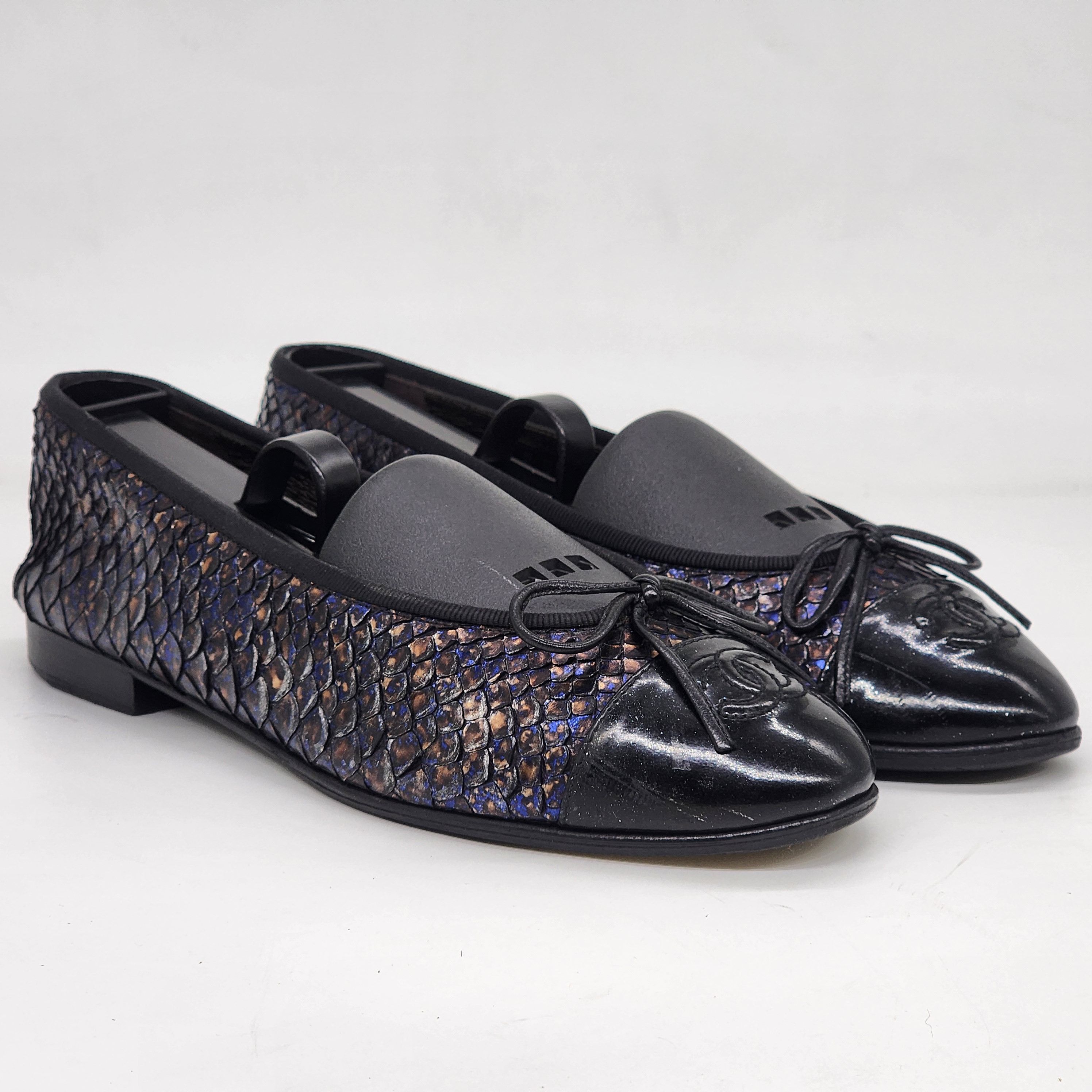 Chanel Chanel - Phyton Leather Ballerina Flats Size US 7.5 / IT 37.5 - 1 Thumbnail