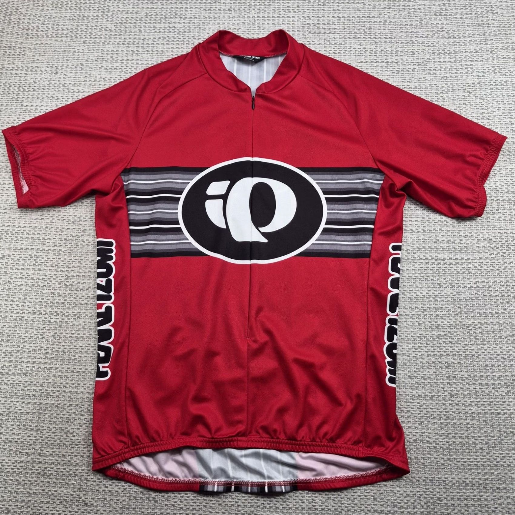 PEARL iZUMi VINTAGE Pearl Izumi Cycling Jersey Mens XL Red 1/4 Zip Striped Logo 2004 Size US XL / EU 56 / 4 - 2 Thumbnail