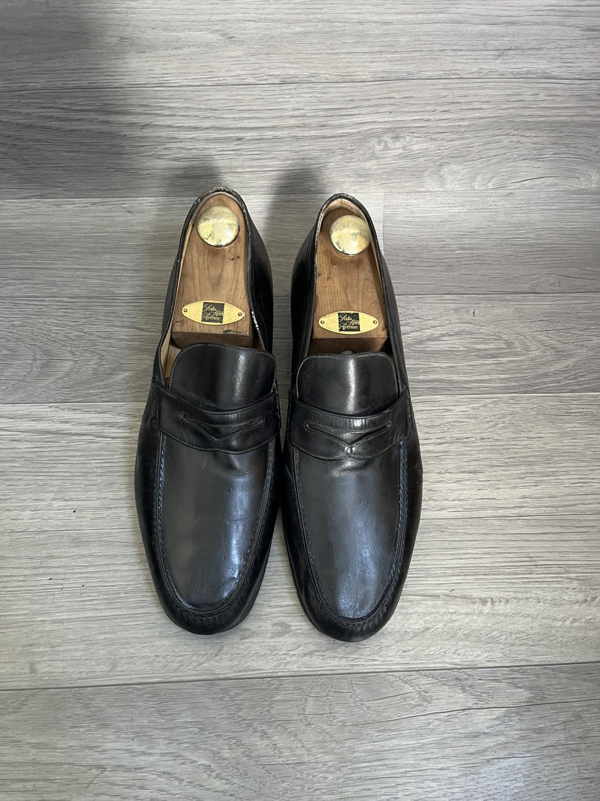 J.M. Weston Vintage J.M Weston black leather penny loafer uk 10 Size US 11 / EU 44 - 2 Thumbnail