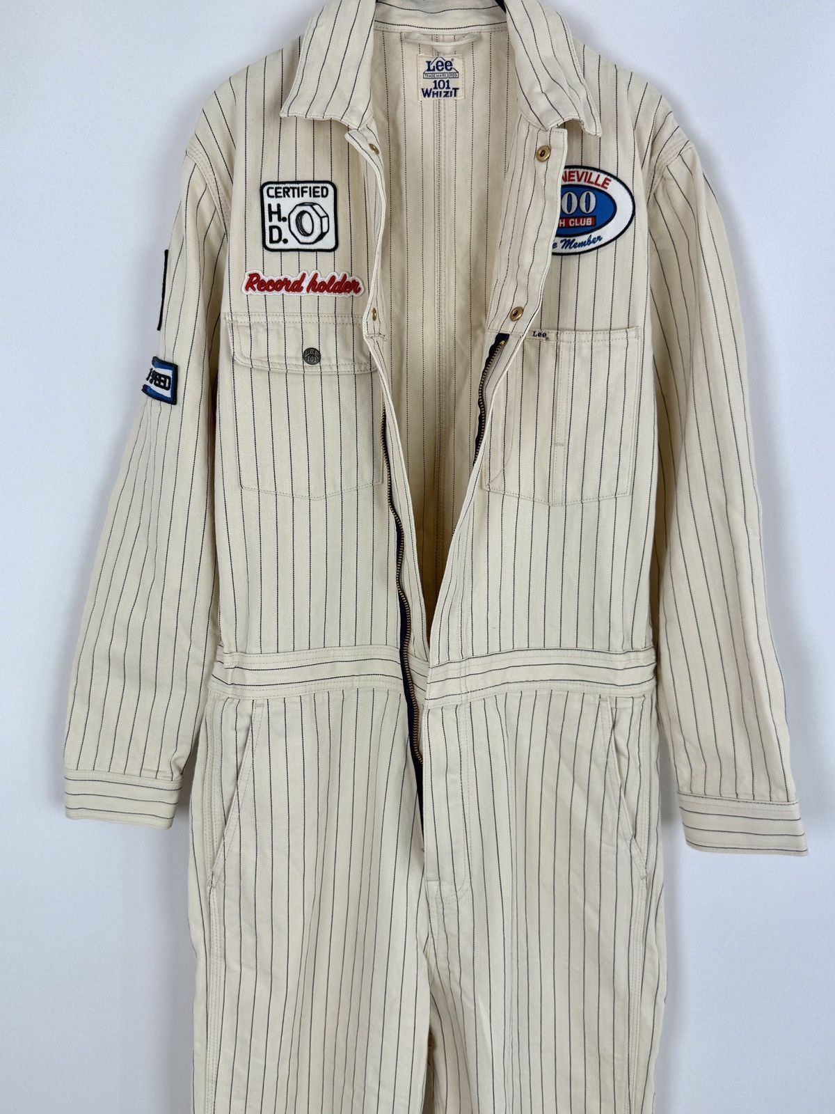 Lee Lee 101 Whizit Gaz Station Herringbone Cotton Coveralls M Size US 32 / EU 48 - 8 Thumbnail