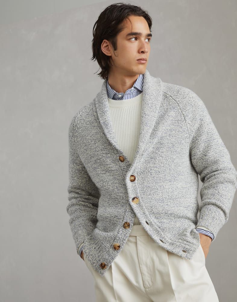 Brunello Cucinelli o1w1db10825 Cashmere Cardigan in Grey Size US S / EU 44-46 / 1 - 2 Thumbnail