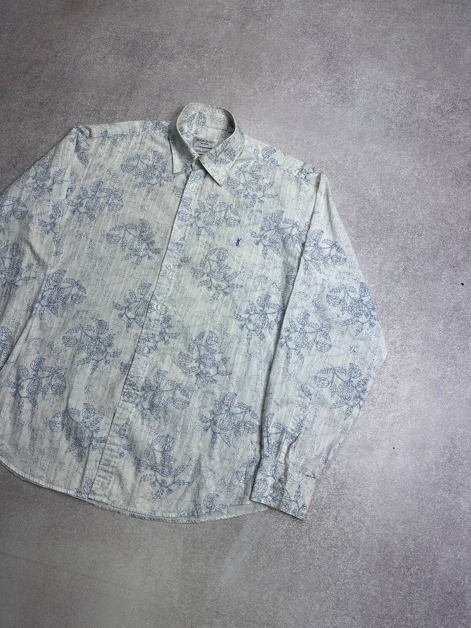 Yves Saint Laurent Vintage YSL Yves Saint Laurent Floral Shirt Y2K L Size US L / EU 52-54 / 3 - 2 Thumbnail