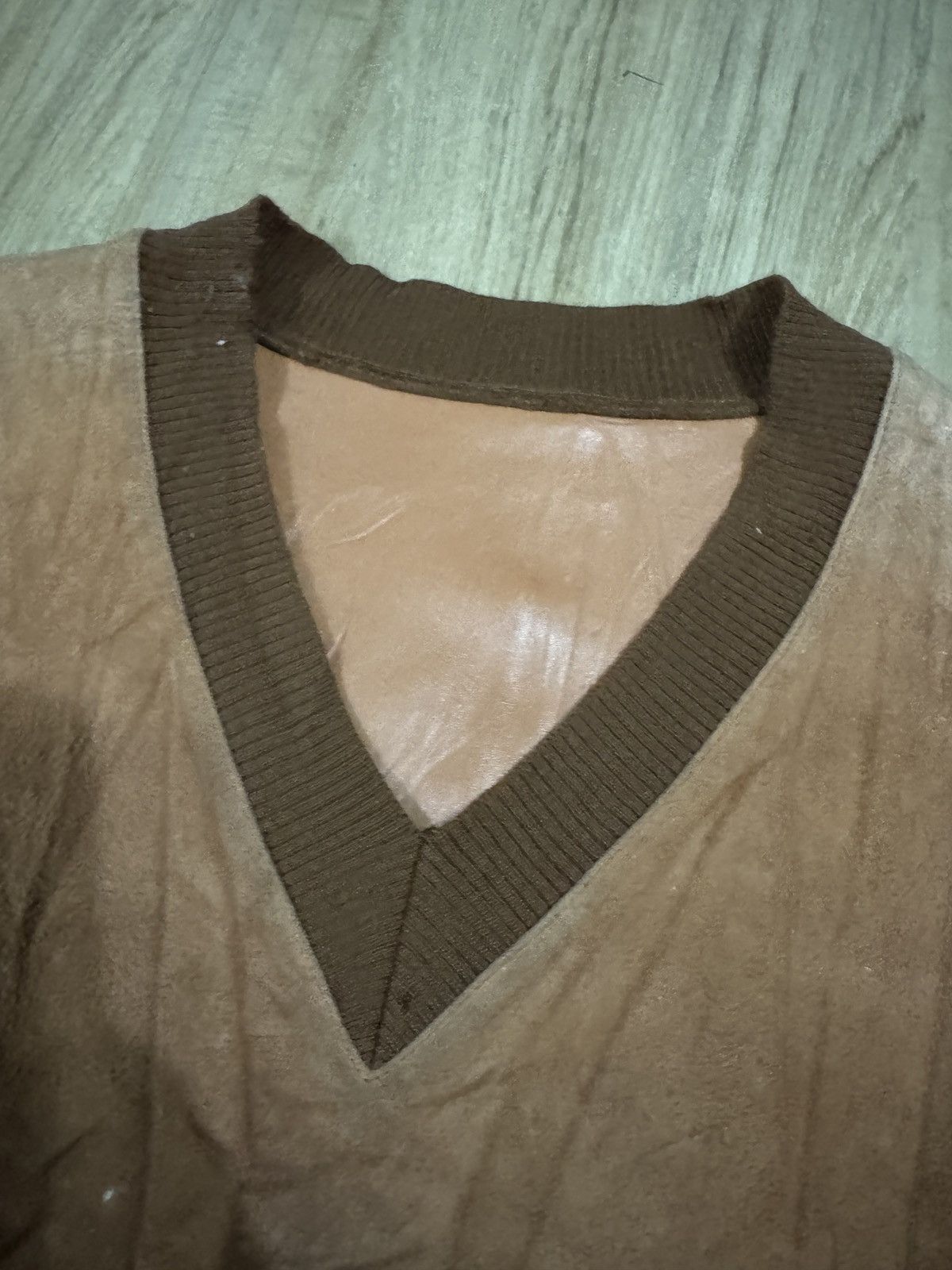 MasterPiece MASTERPIECE LEATHER SUEDE SWEATER Size US M / EU 48-50 / 2 - 2 Thumbnail